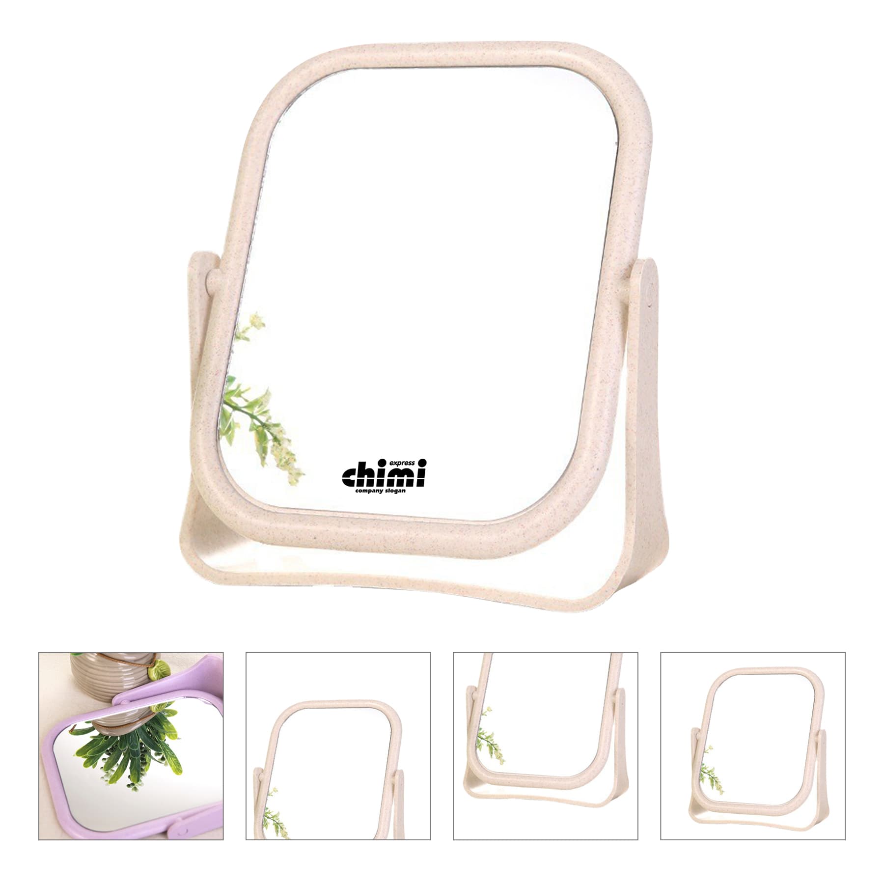 Square Double-Sided Mirror