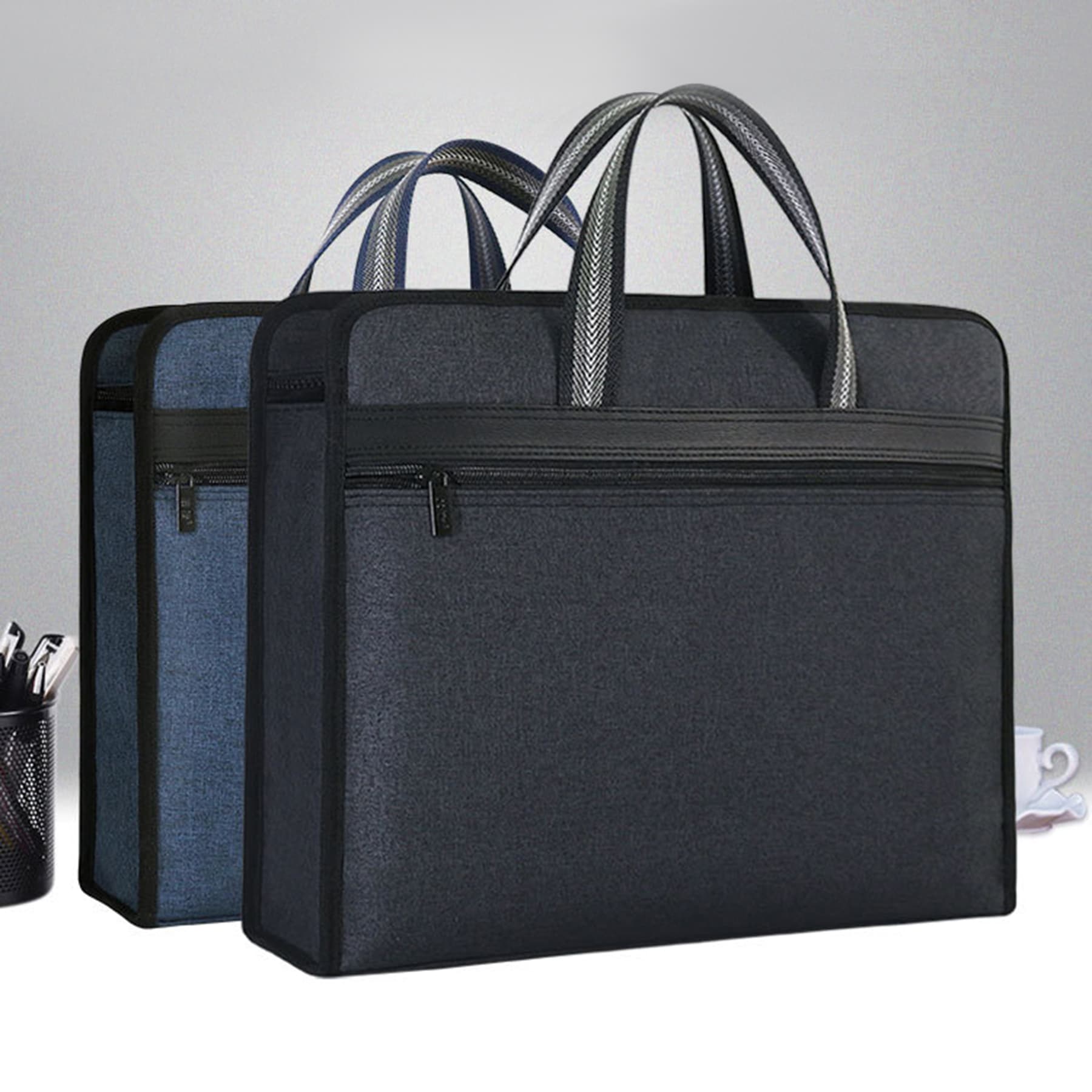 Large Capacity Portable Office File Bag Business Briefcase