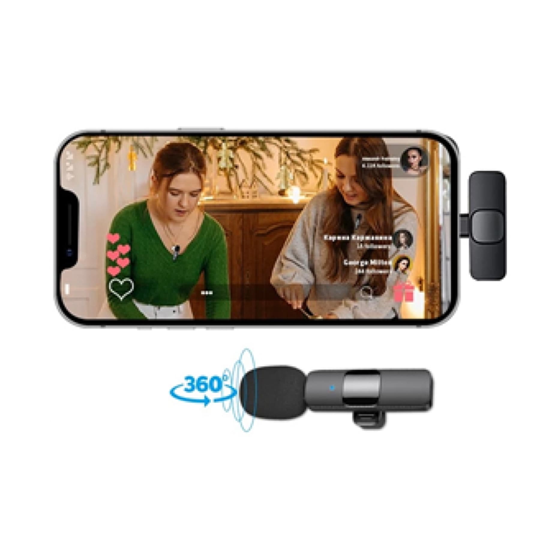 Wireless Bluetooth Lavalier Microphone