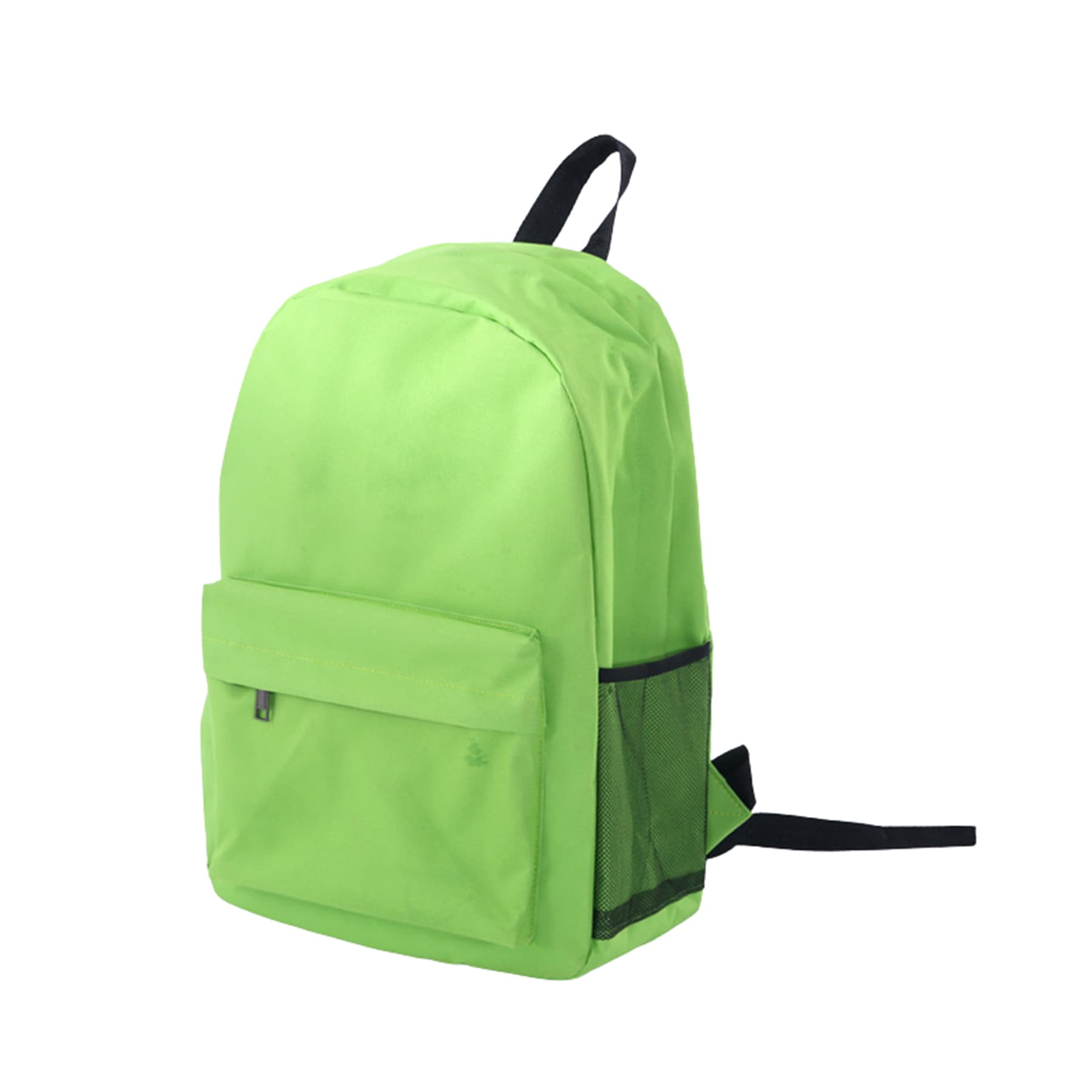Backpack with side mesh bag