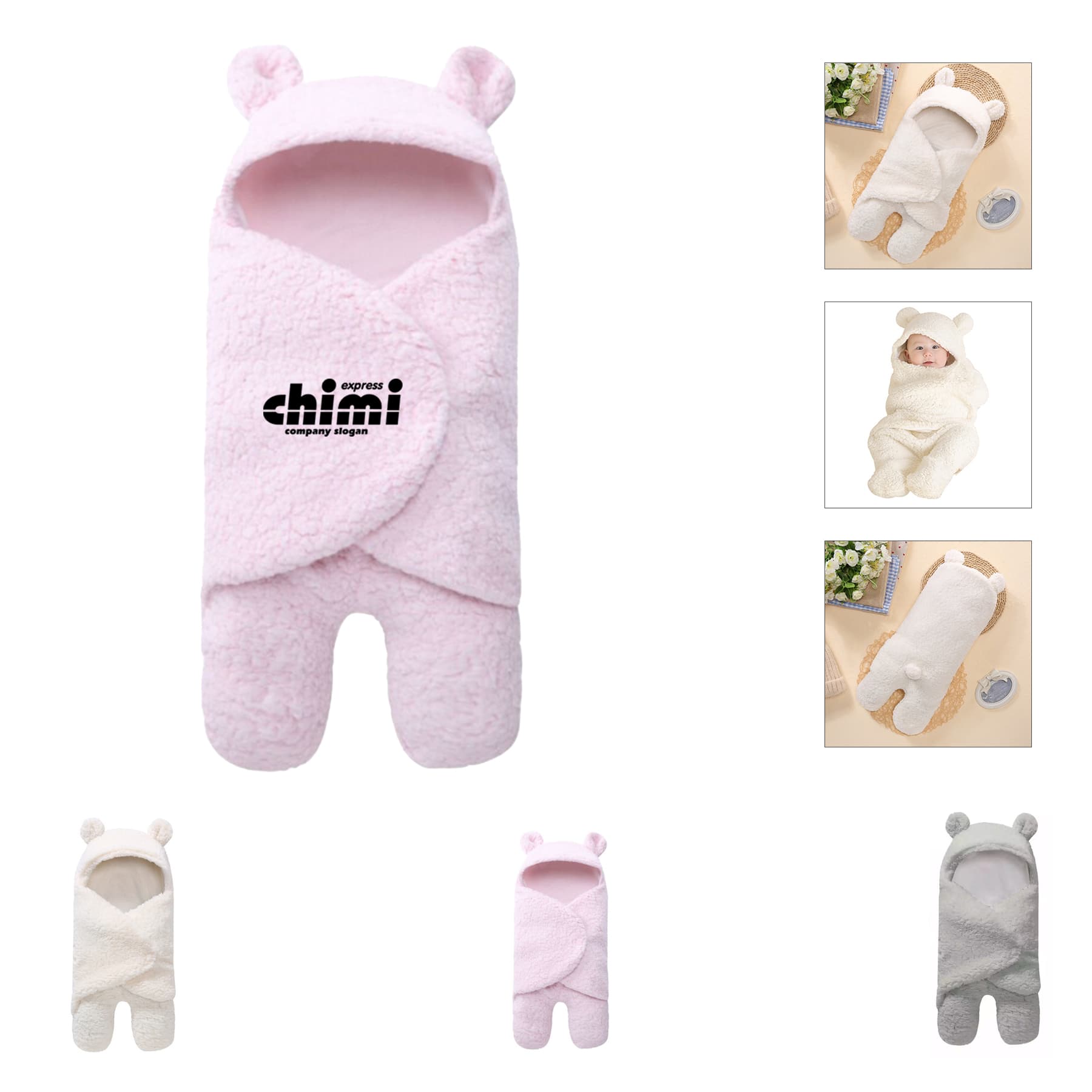 Split-leg Baby Blanket Wrap Sleeping Bag