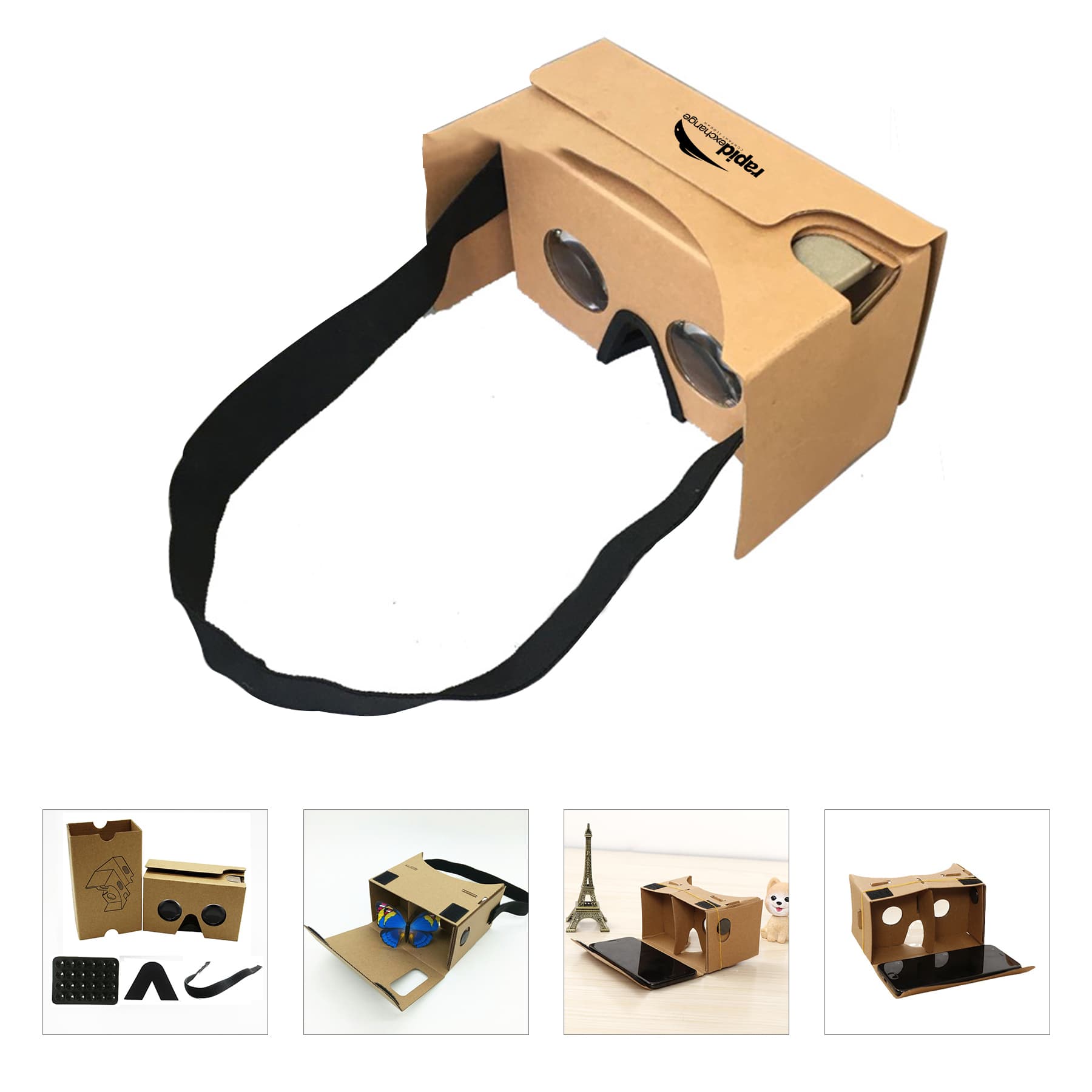 3D VR Box Google Cardboard Glasses