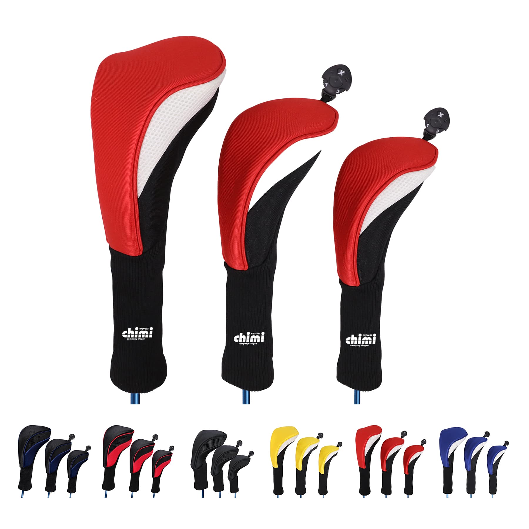 Golf Head Cover Leather Headcovers Set Fits Irons