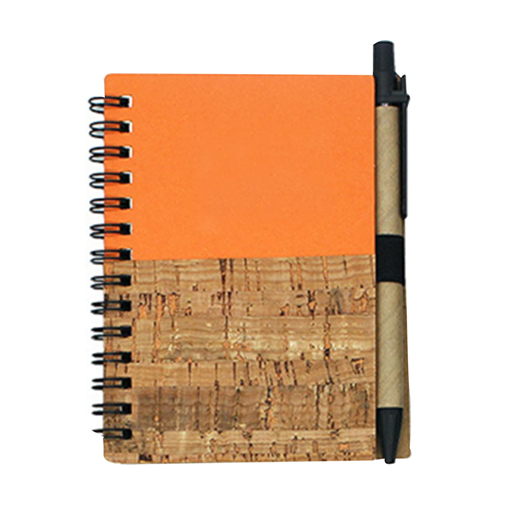 Kraft Wood Grain Spiral Notebook Kit