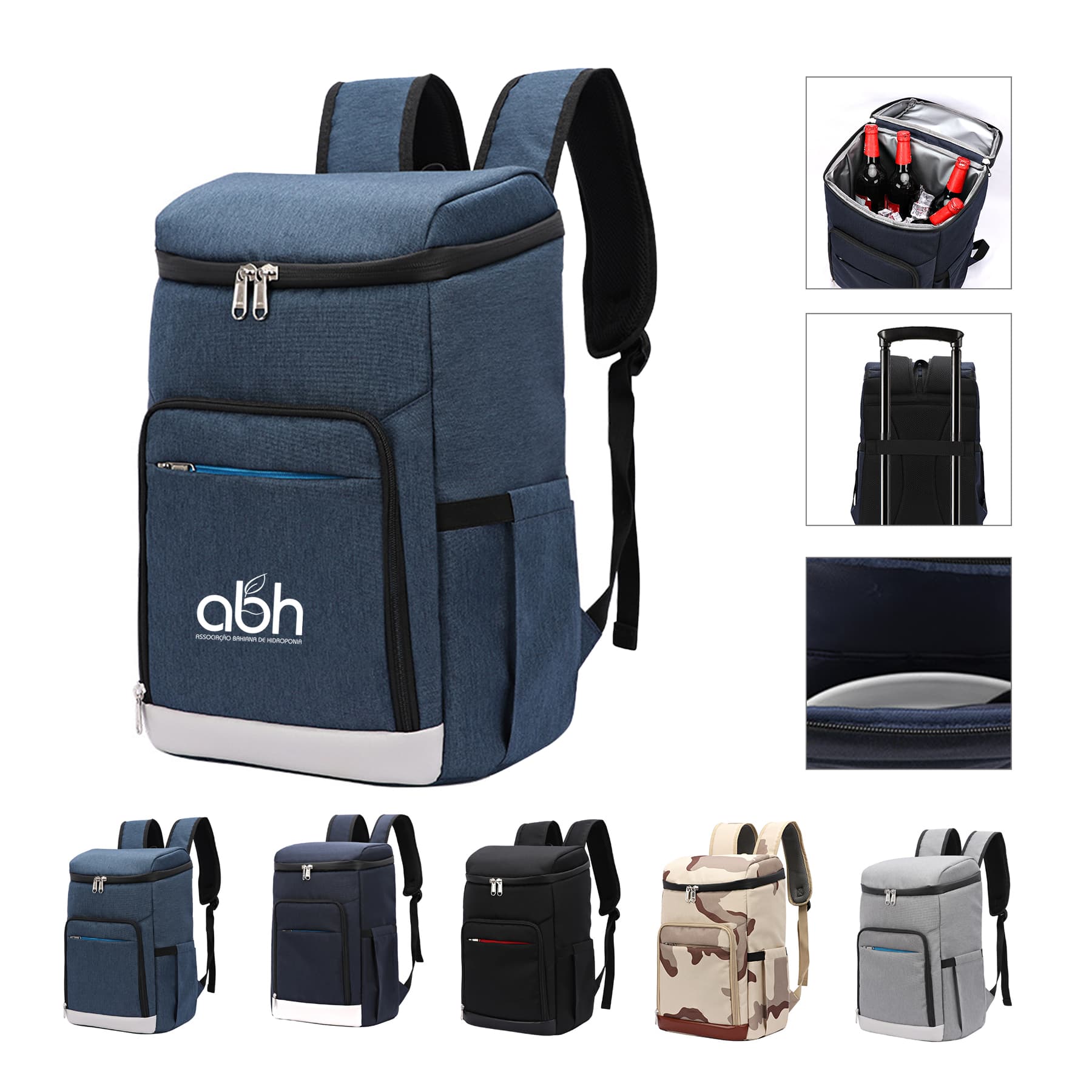 Insulated backpack cooler beer bag