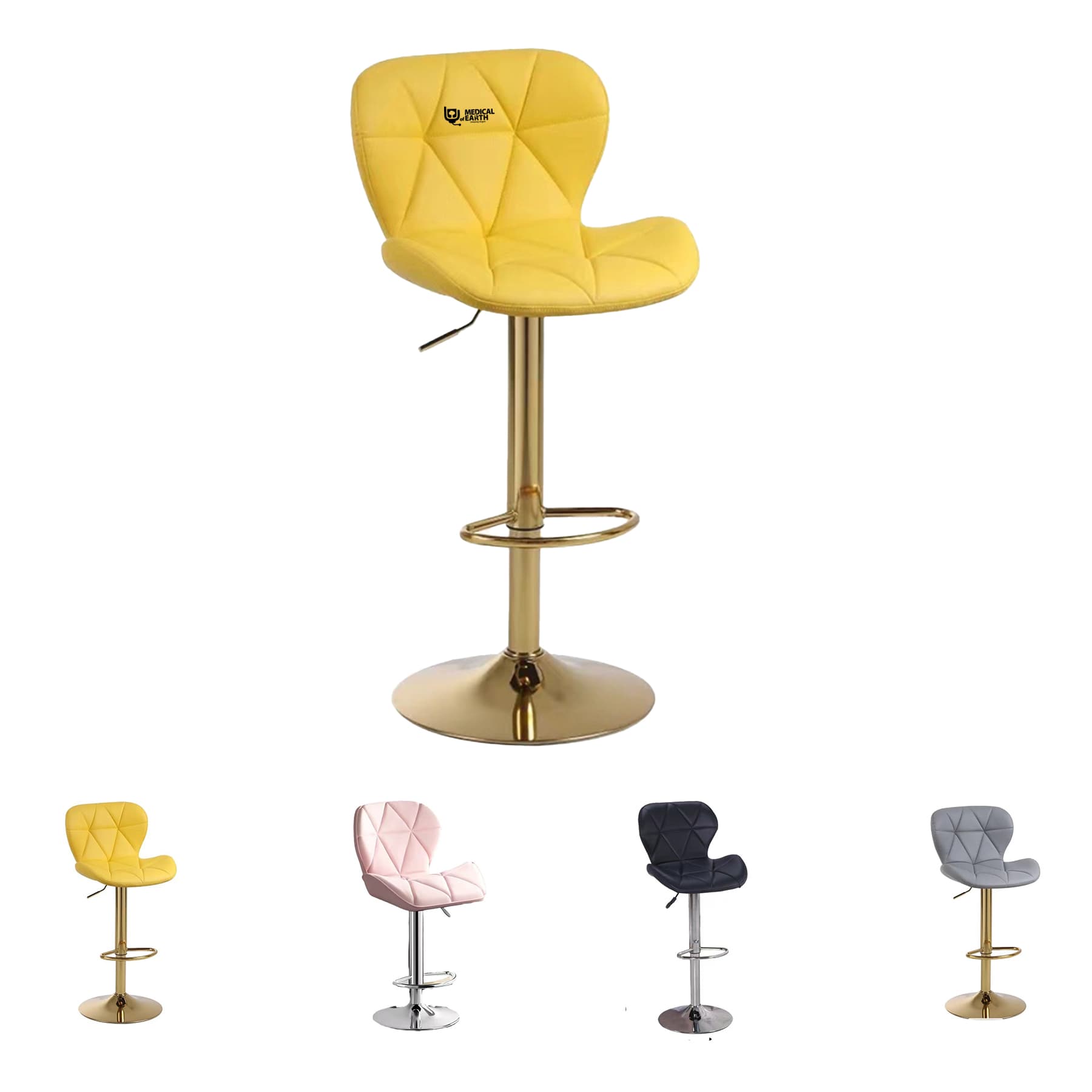 Adjustable Pvc Swivel Bar Stool