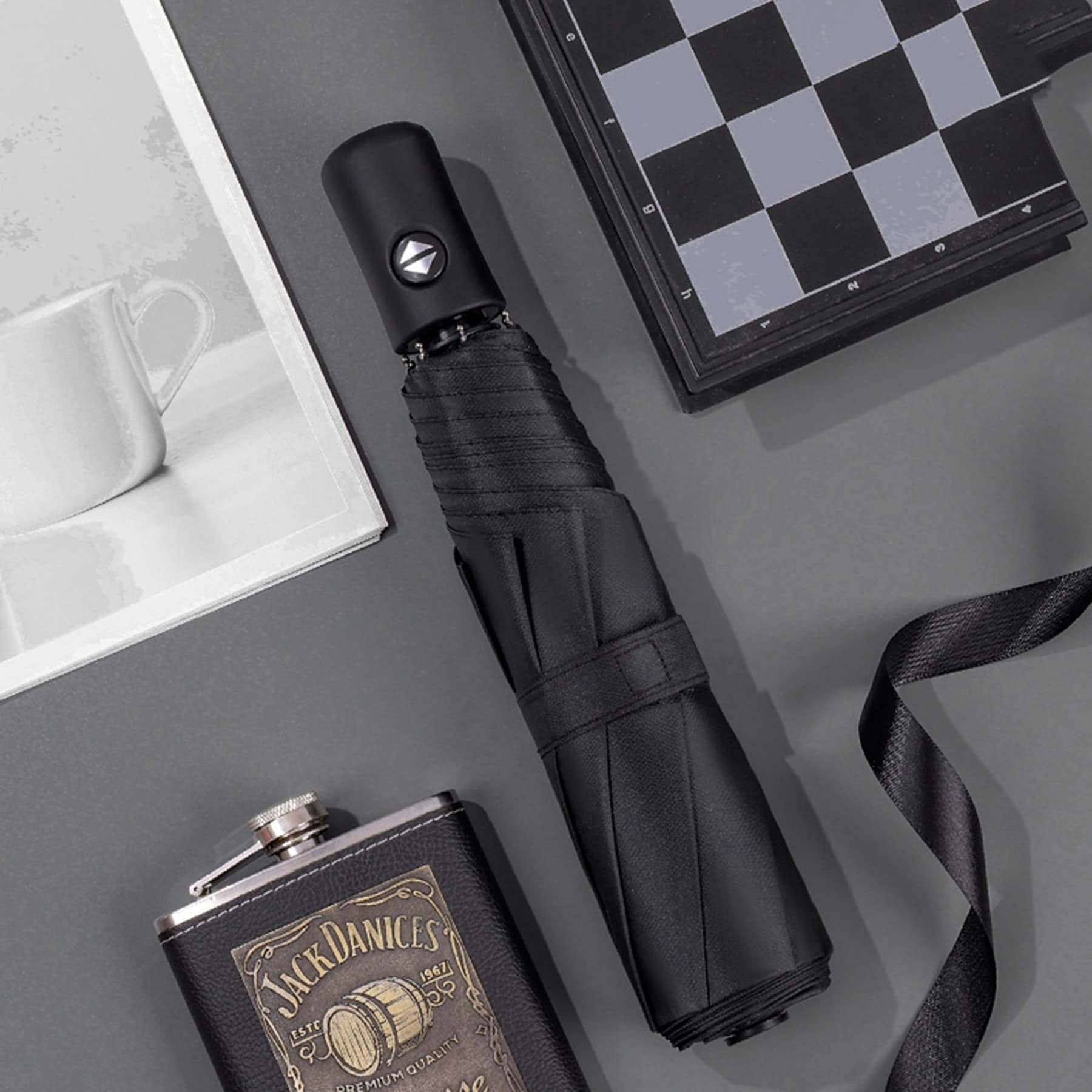 Eight Rib Three Fold Umbrella