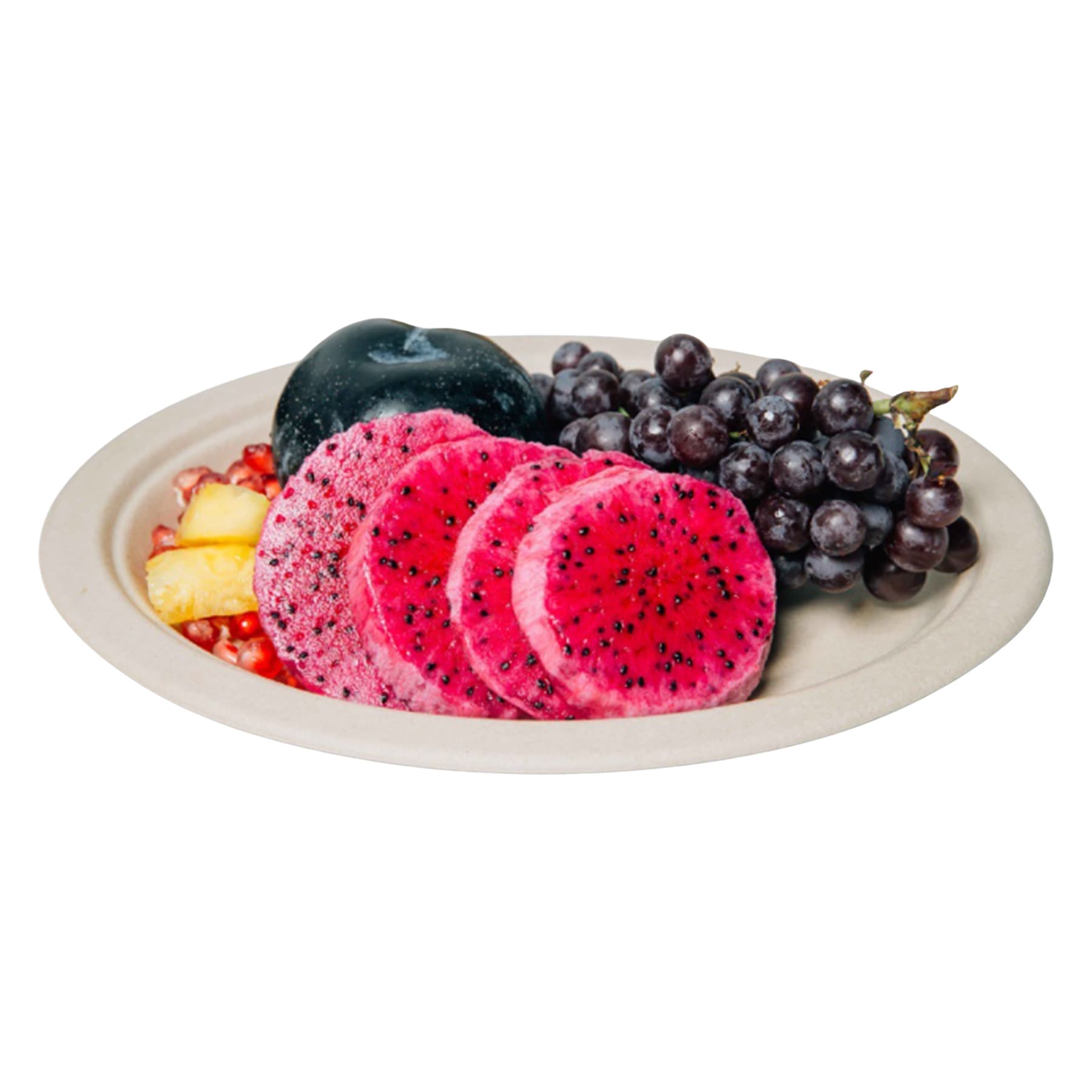 Environmentally friendly disposable pulp tray 6-inch