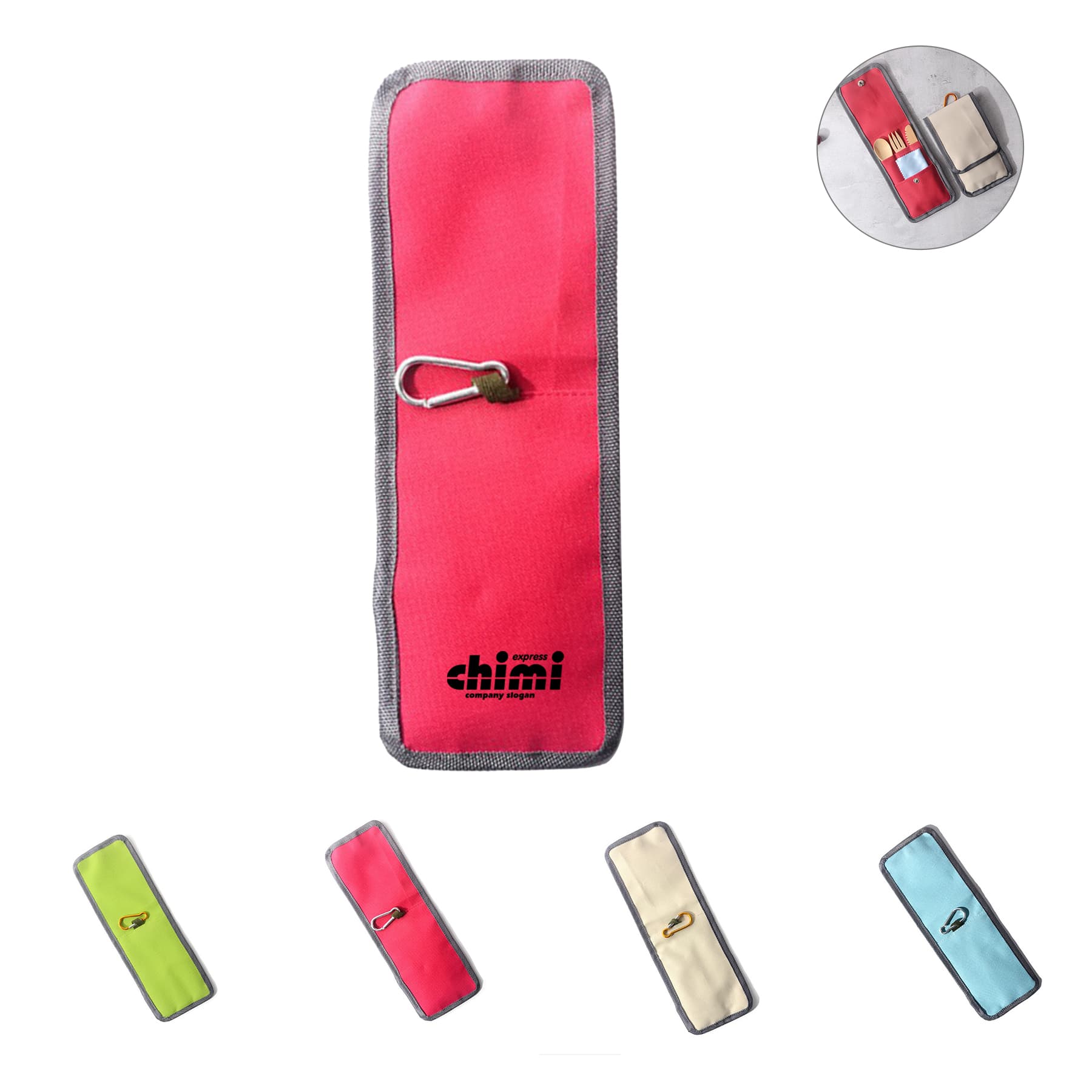 Bamboo Travel Utensils Cutlery Flatware Set