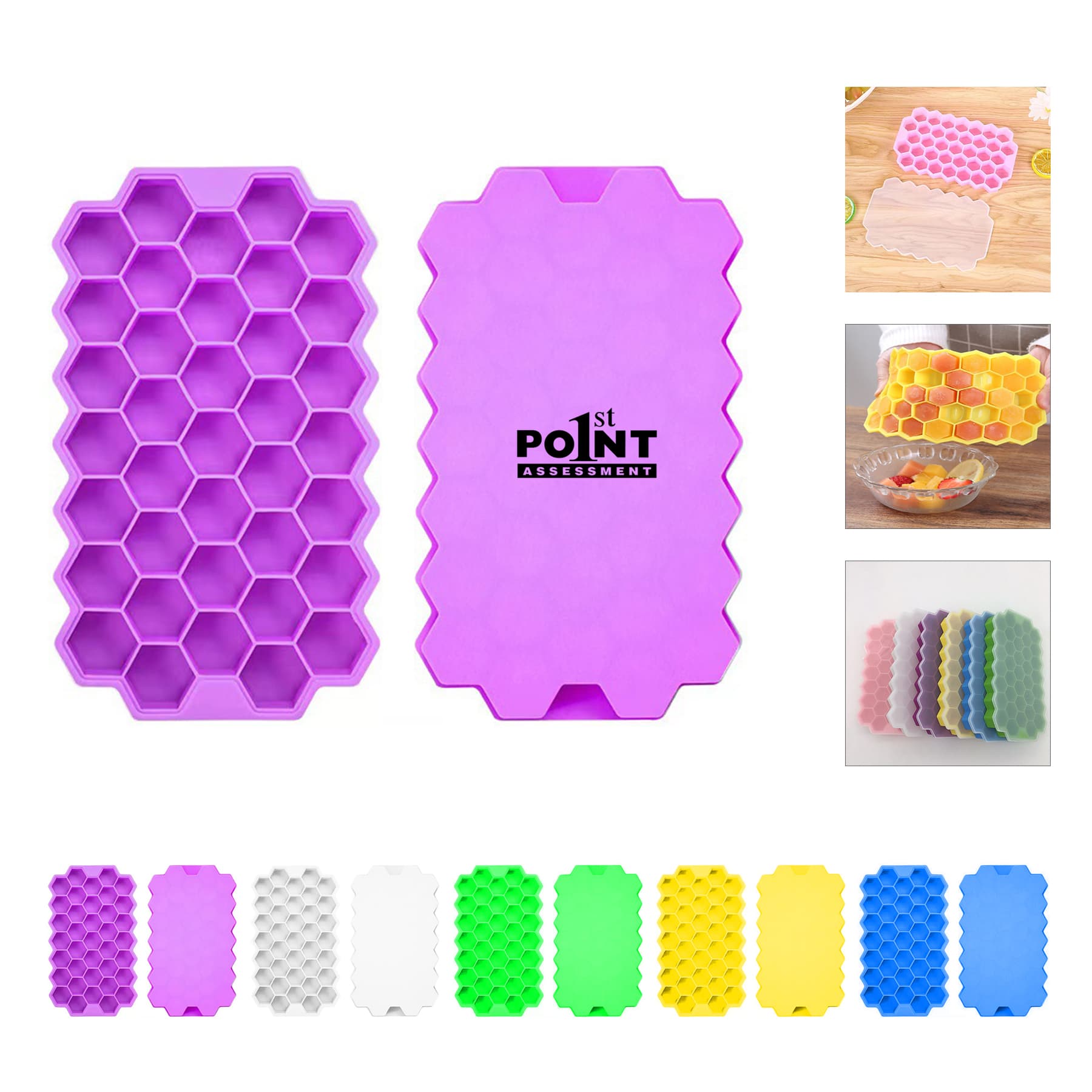 Silicone Ice Cube Tray With Cover