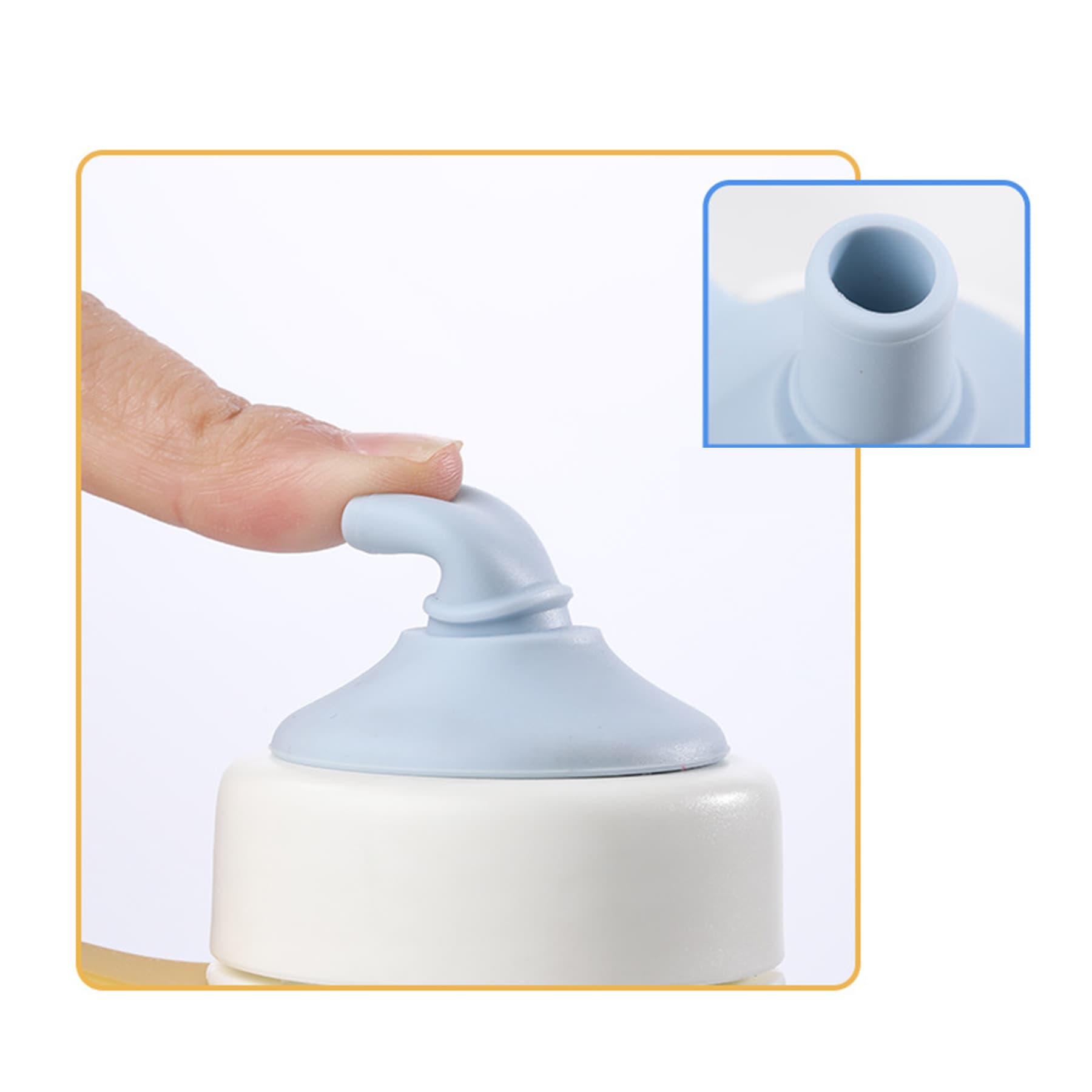 ikv Baby Cat Water Bottle Kids Sippy Cup 2-in-1