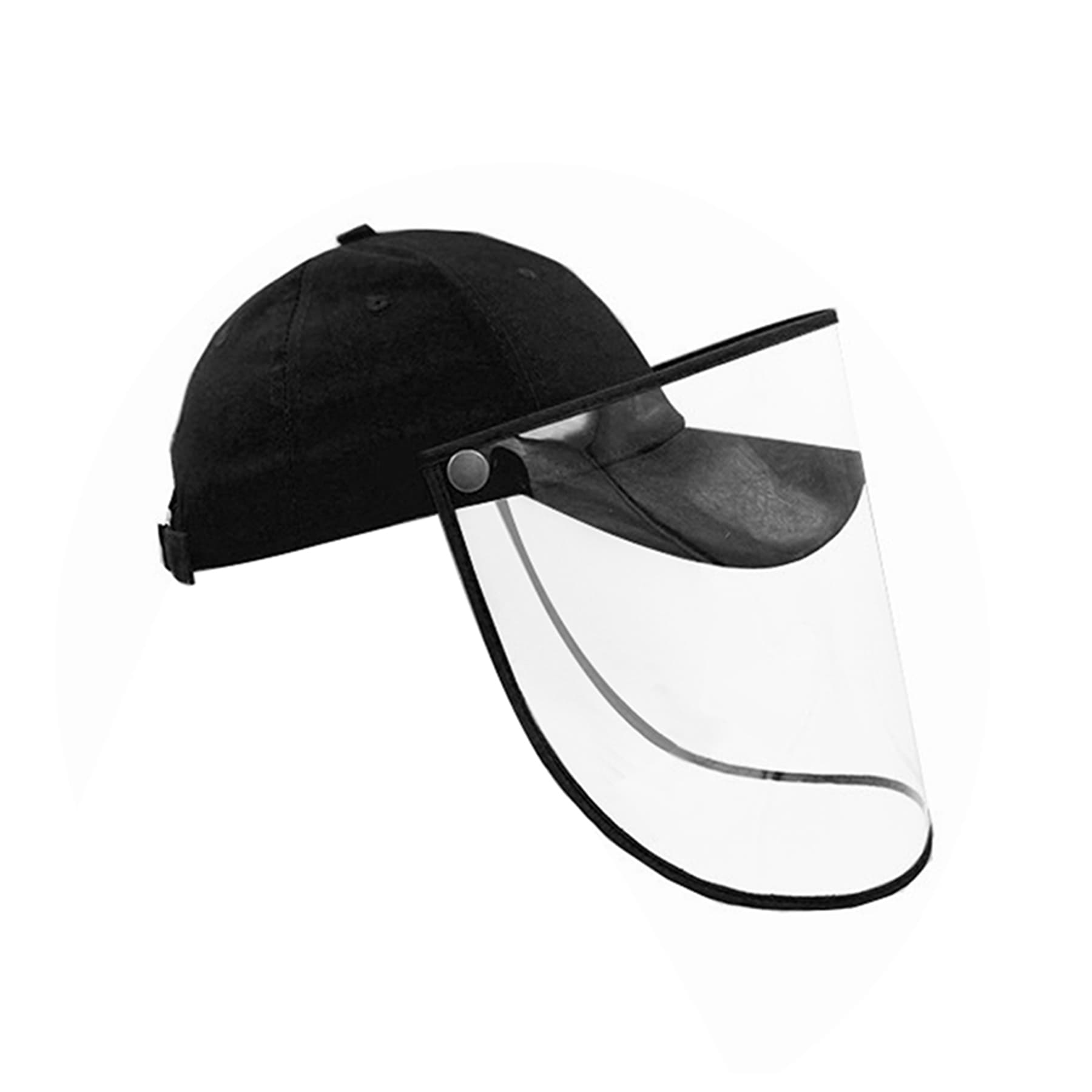 Removable Baseball Cap With Face Shield