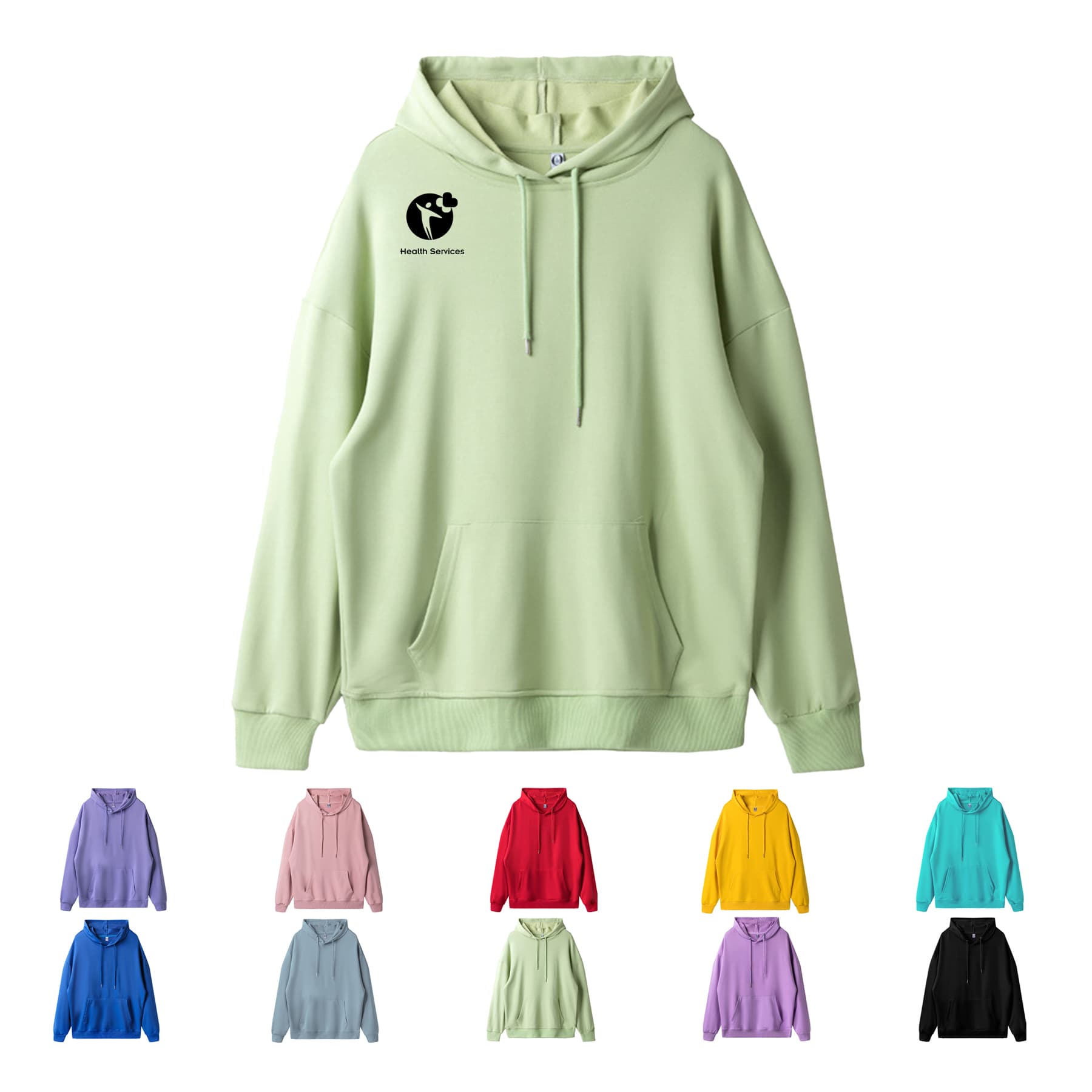 Custom Advertising Long-Sleeve Hoodie Tops Fashion Pullover