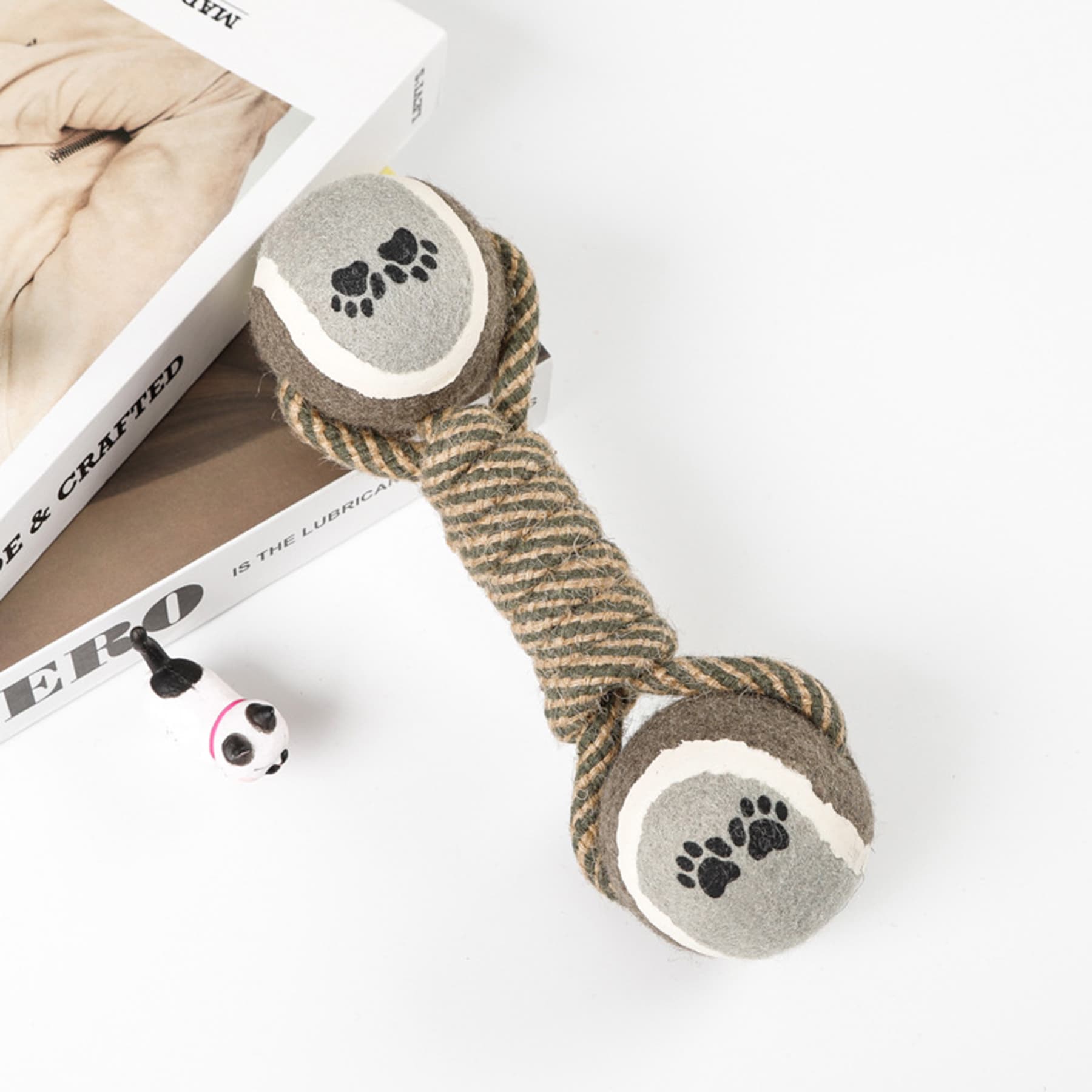 Rope And Tennis Ball Dog Toys