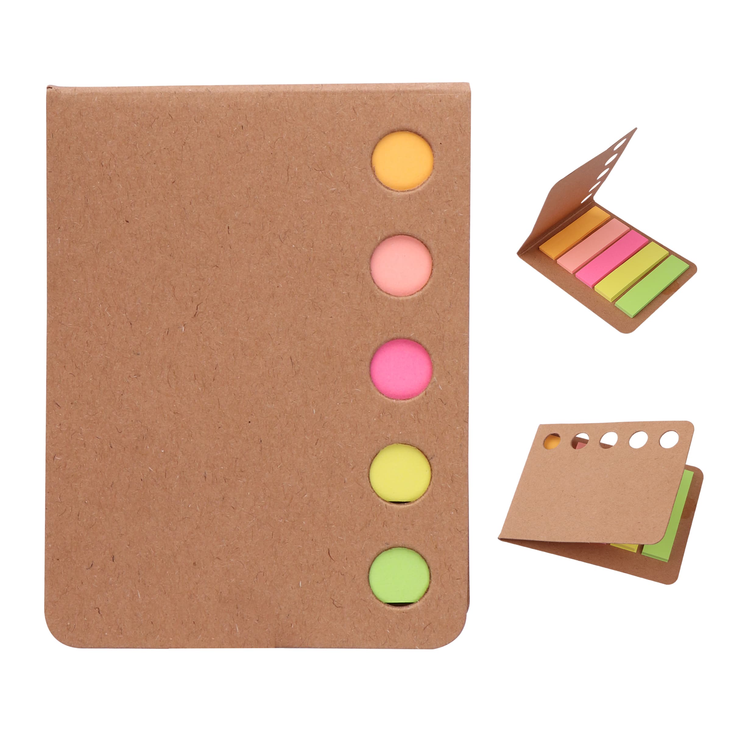 5 Color Pocket Sticky Notes Memo Book and Tape Flags