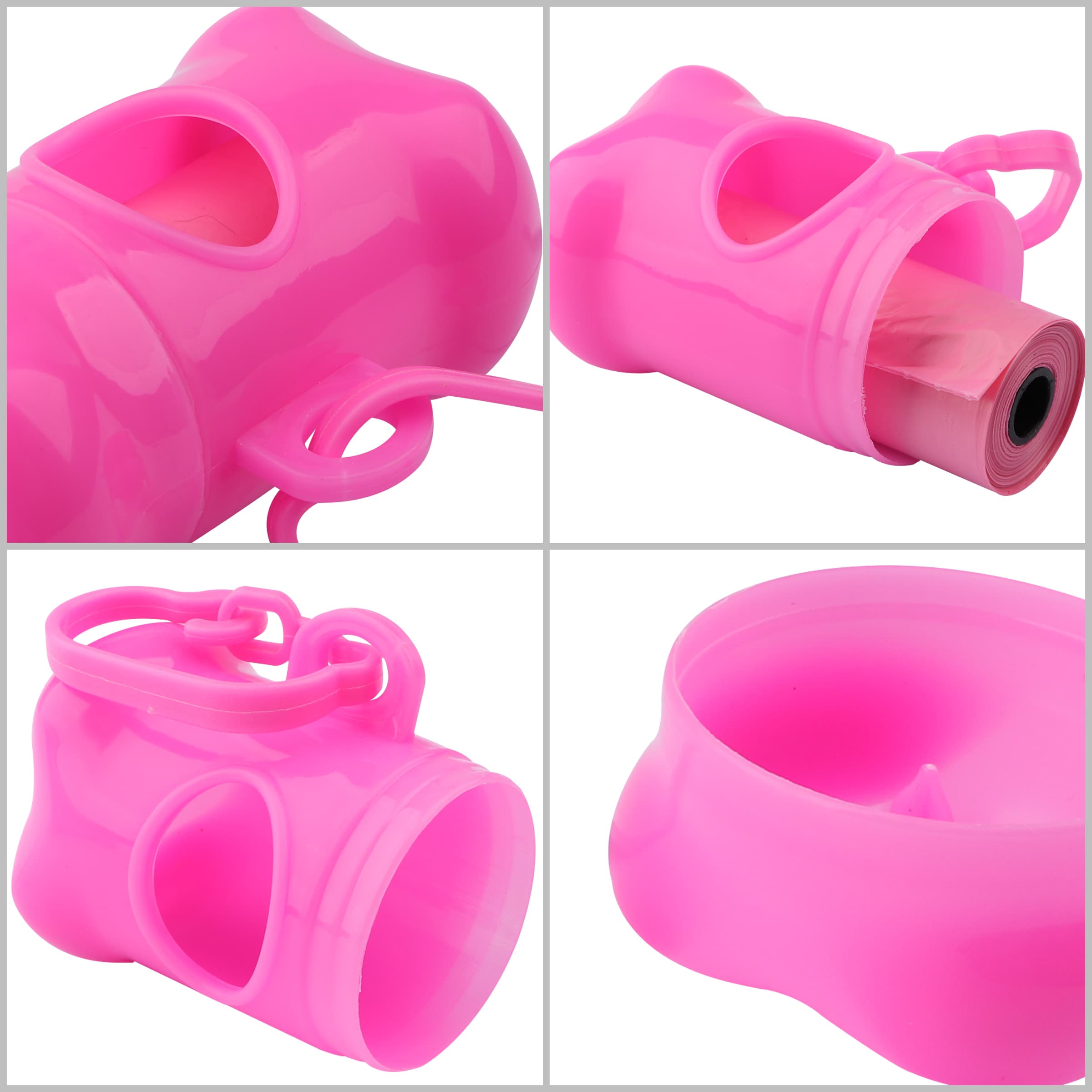 Custom Bone Shaped Poop Bag Dispenser W/ Waste Bag & Clip