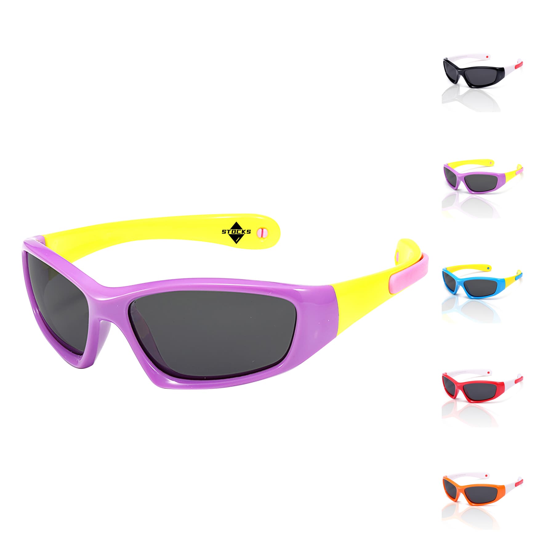 Kids Silicone Riding UV400 Polarized Sunglasses