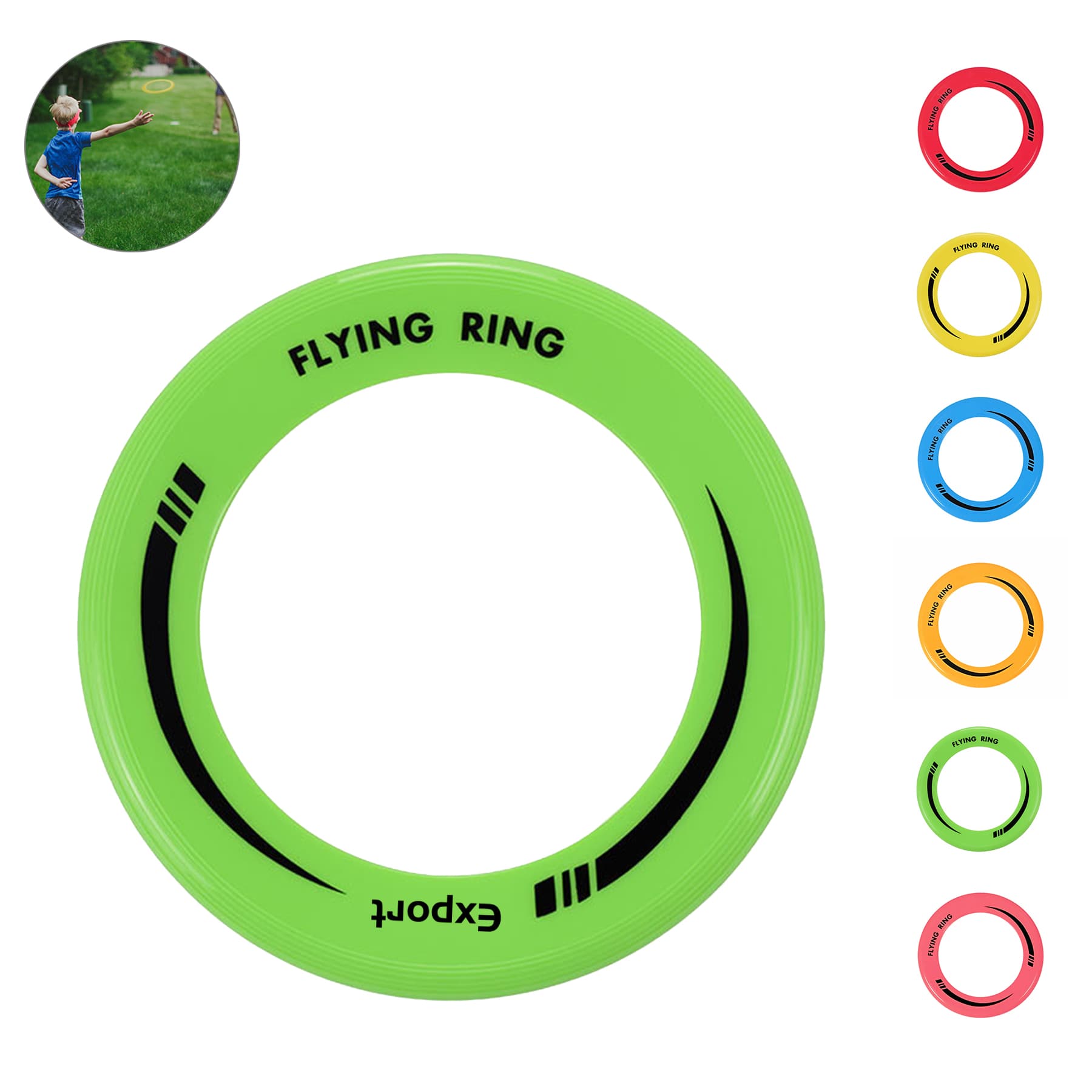 Pp Colorful Flying Ring Beach Game Flying Disk