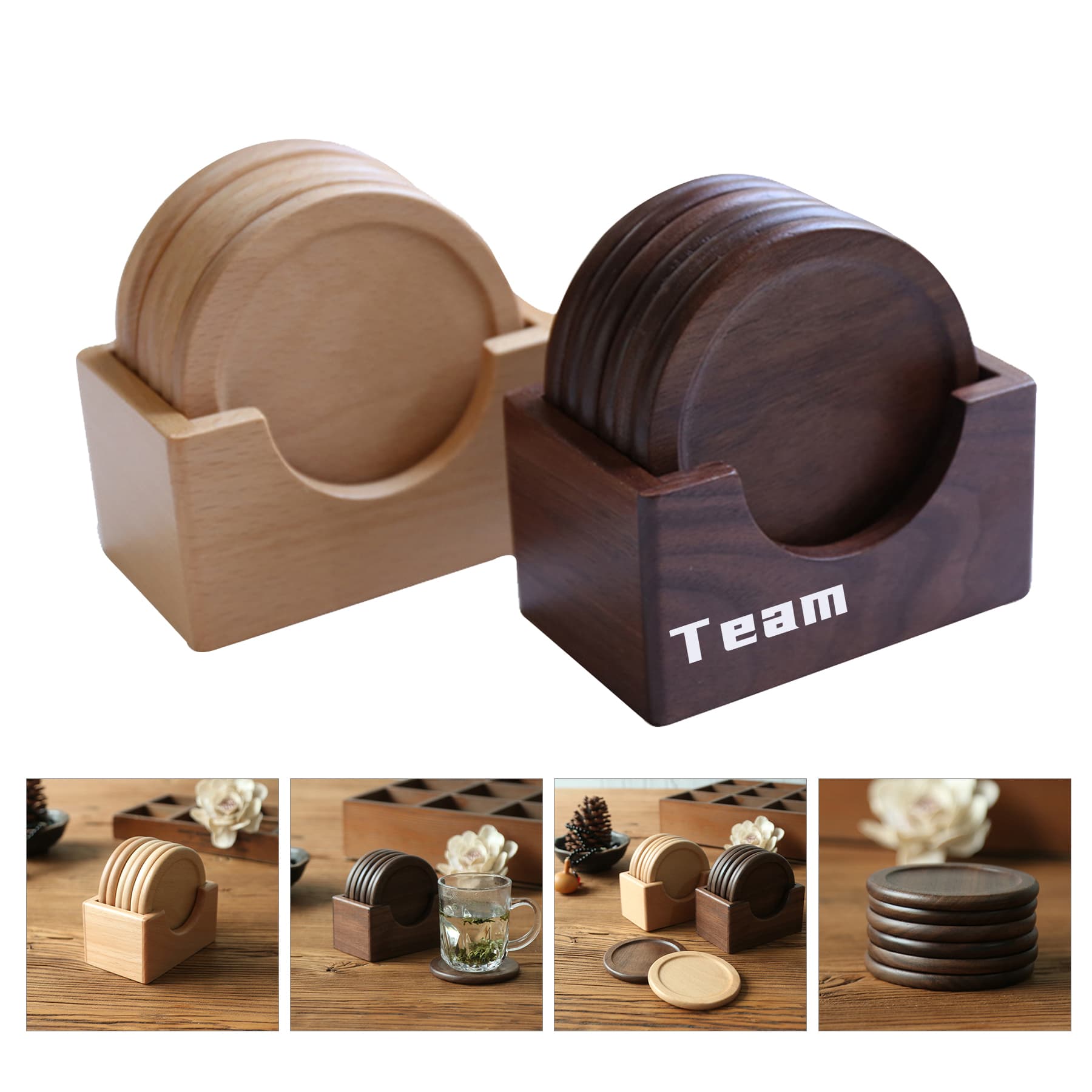 Natural Wood Coaster