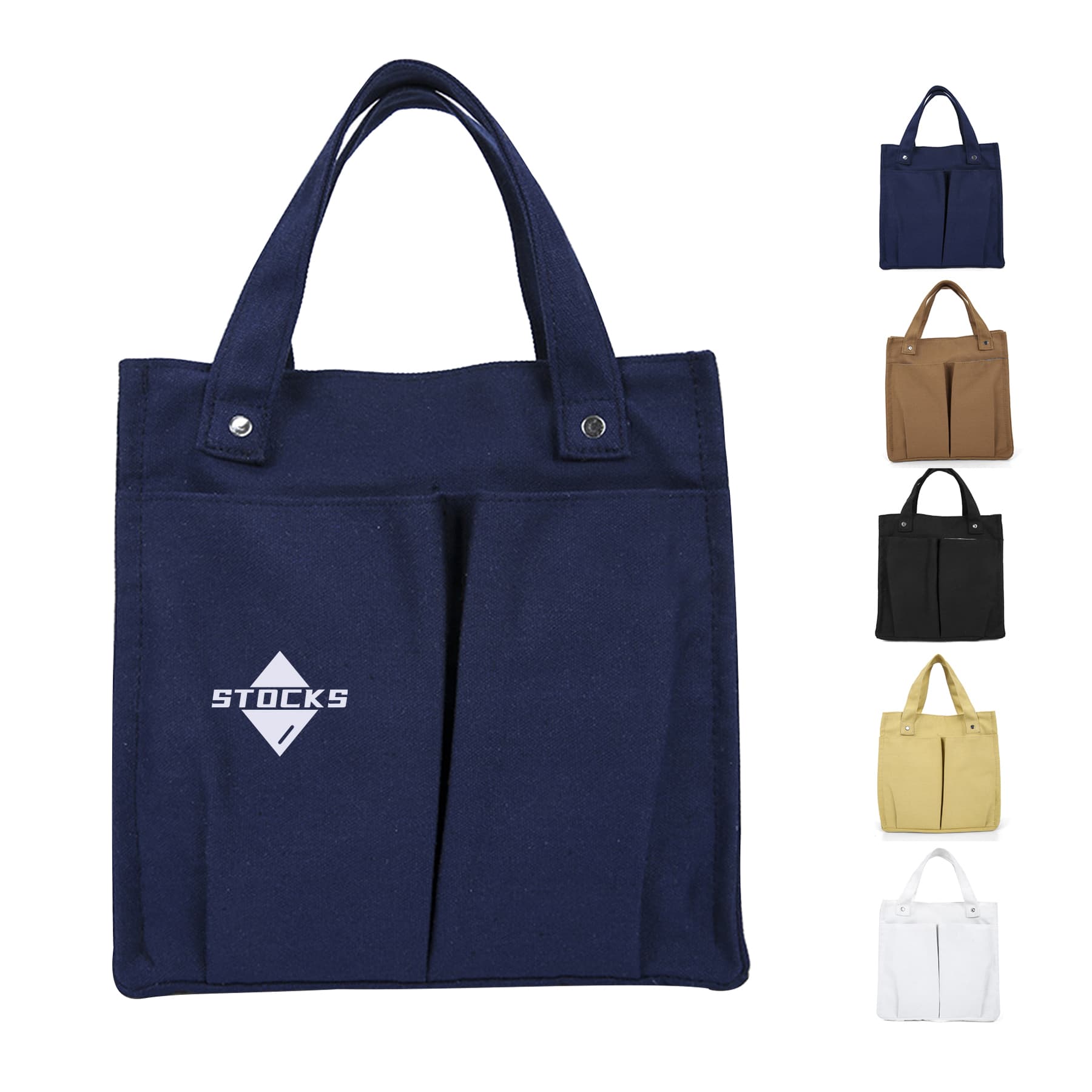 Cotton Canvas Shopping Tote Bag