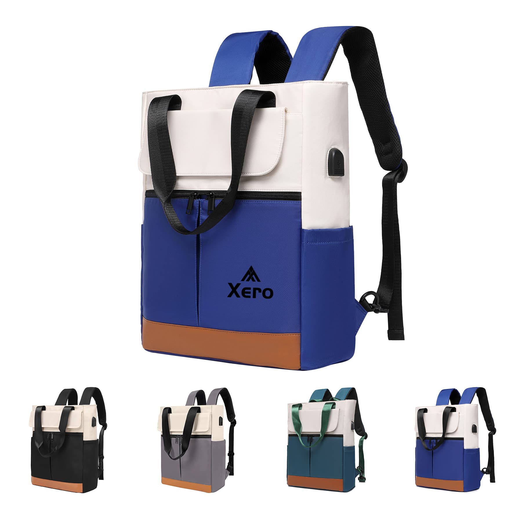 2-In-1 Wide Top Open Laptop Backpack