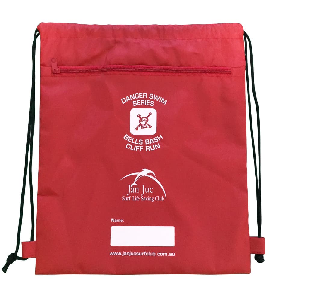 Drawstring Backpack w/ Zipper