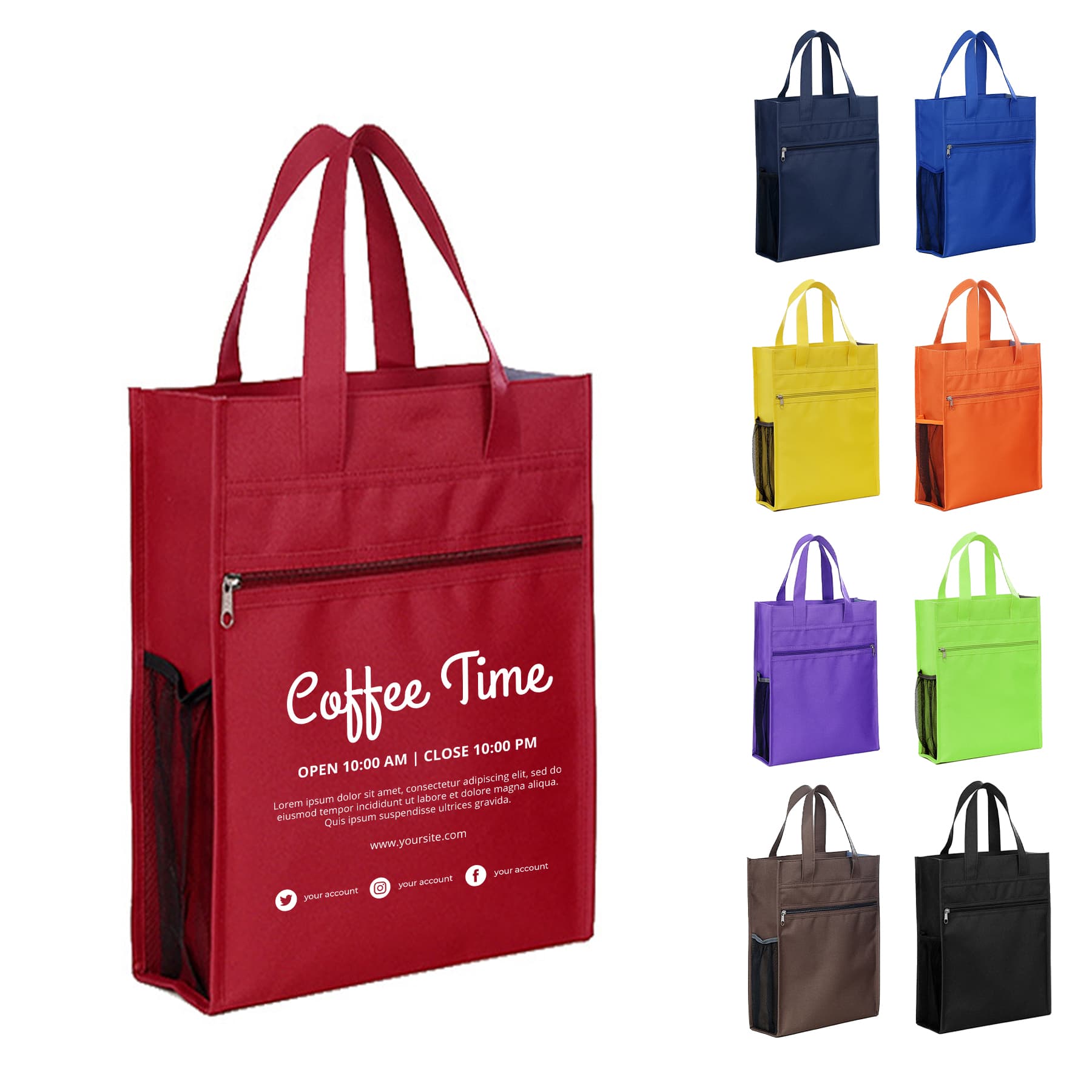 Waterproof Oxford Handle Document Bag