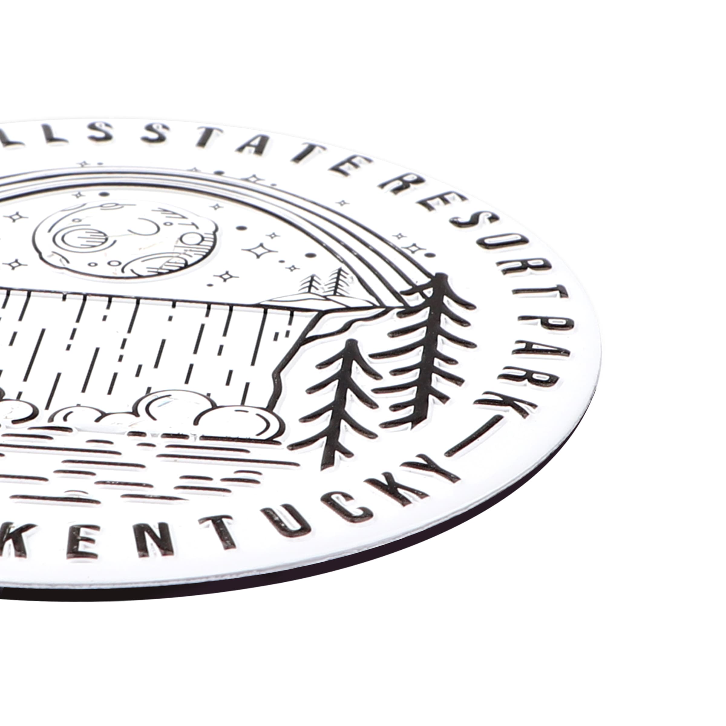 3" 3D Round Metal Fridge Magnet Souvenir, Full Color Custom