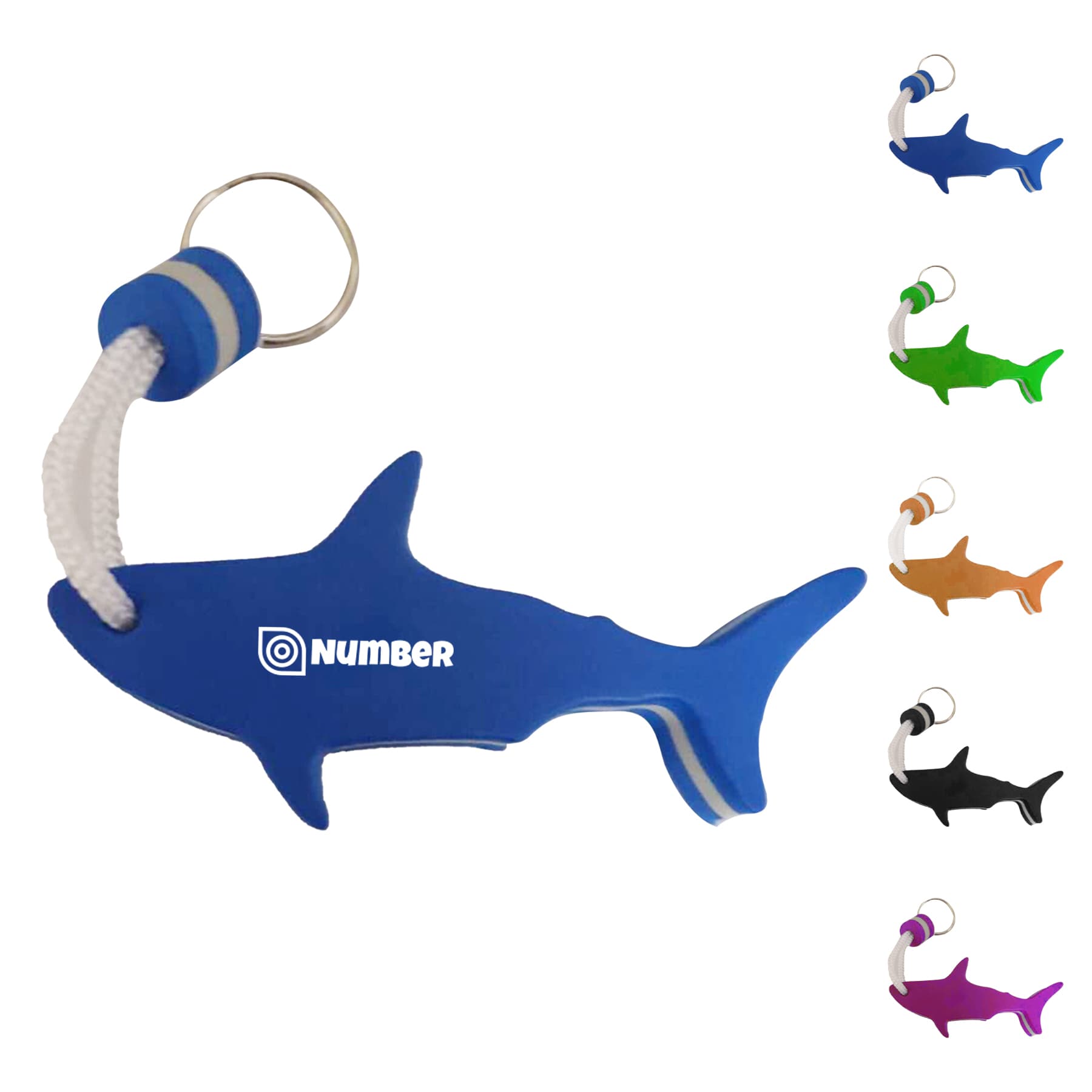 Shark Shaped EVA Foam Floating Keychain