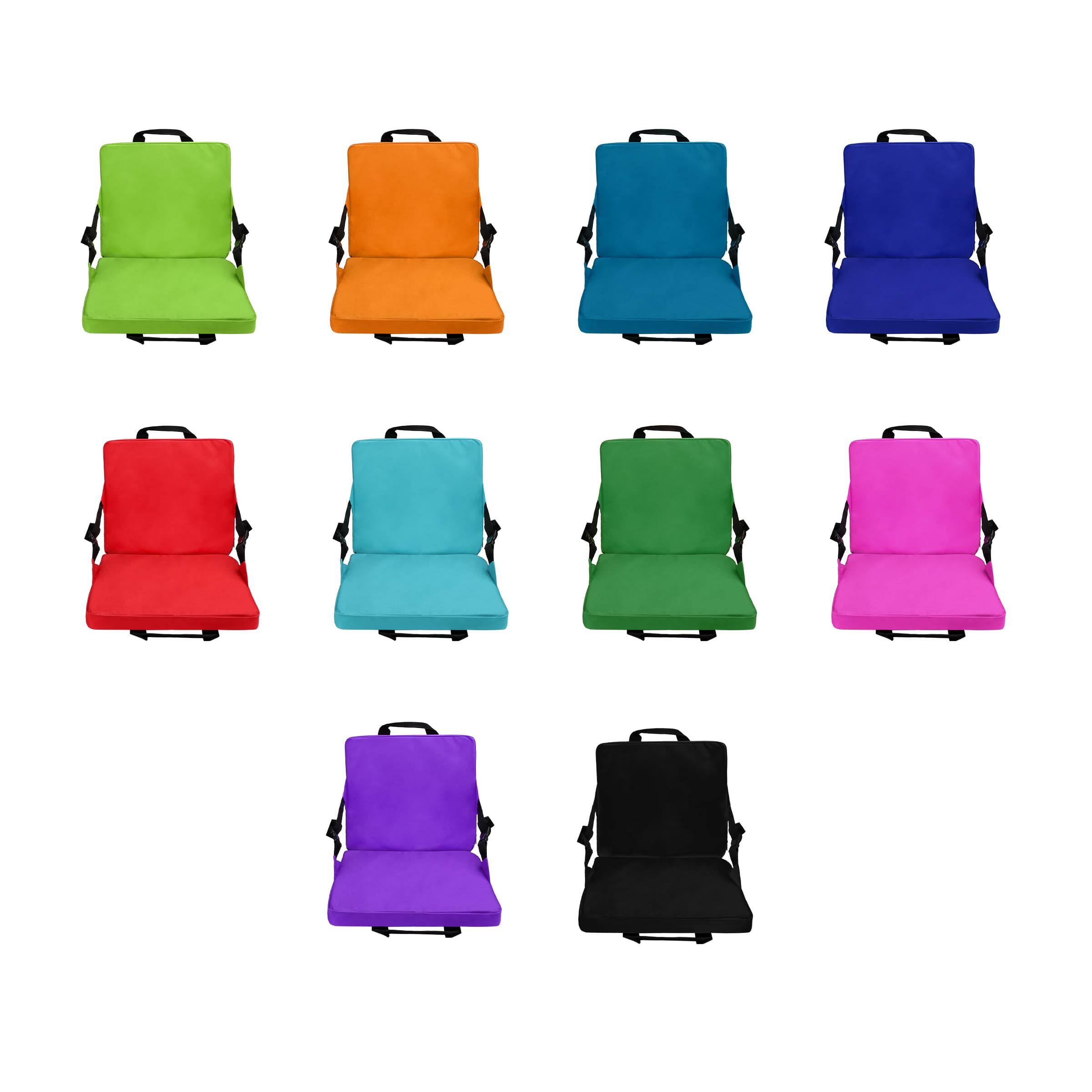 Portable Folding Thick Stadium Seat Cushion With Handle