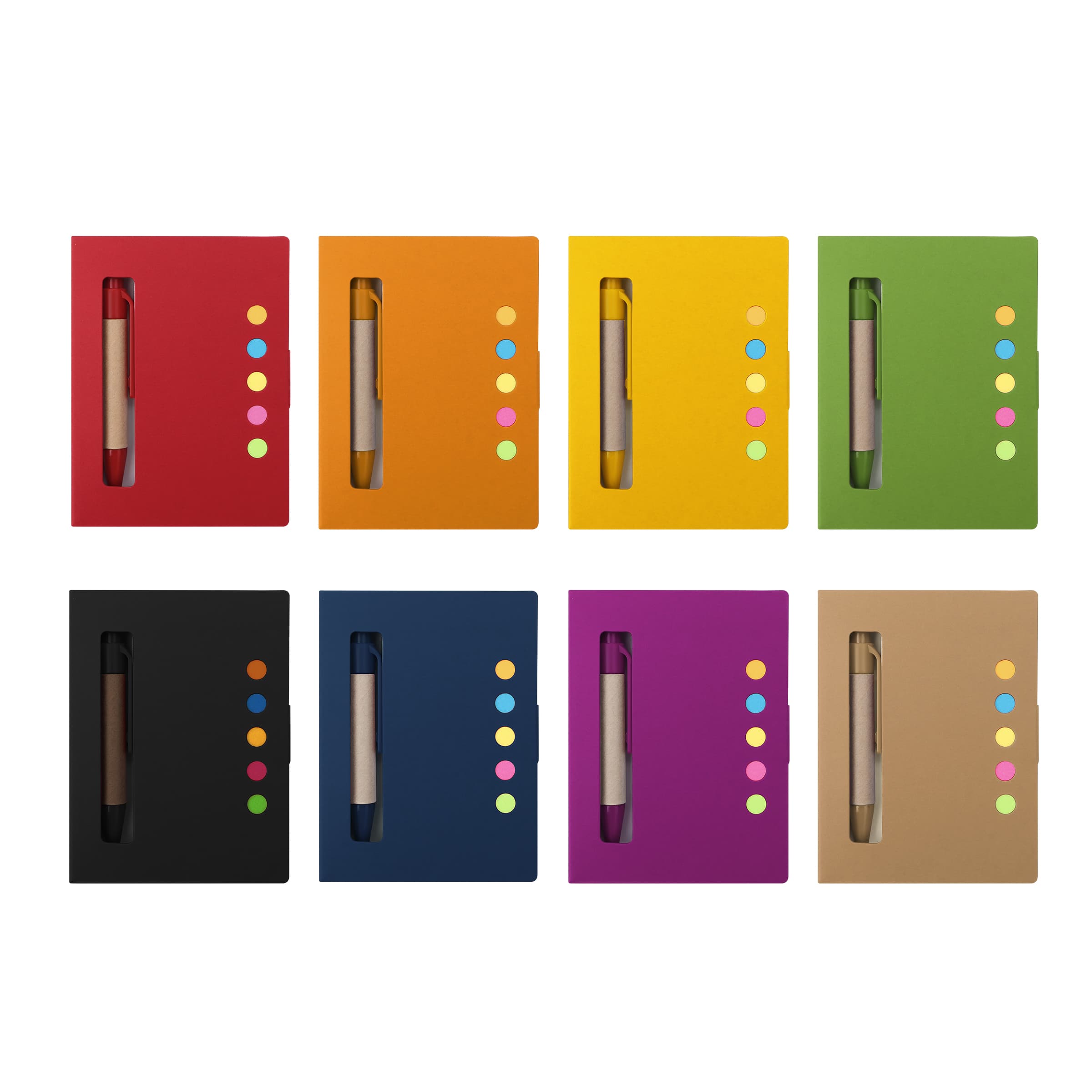 4"x3" Mini Notebook Jotter W/ Pen&Sticky Notes