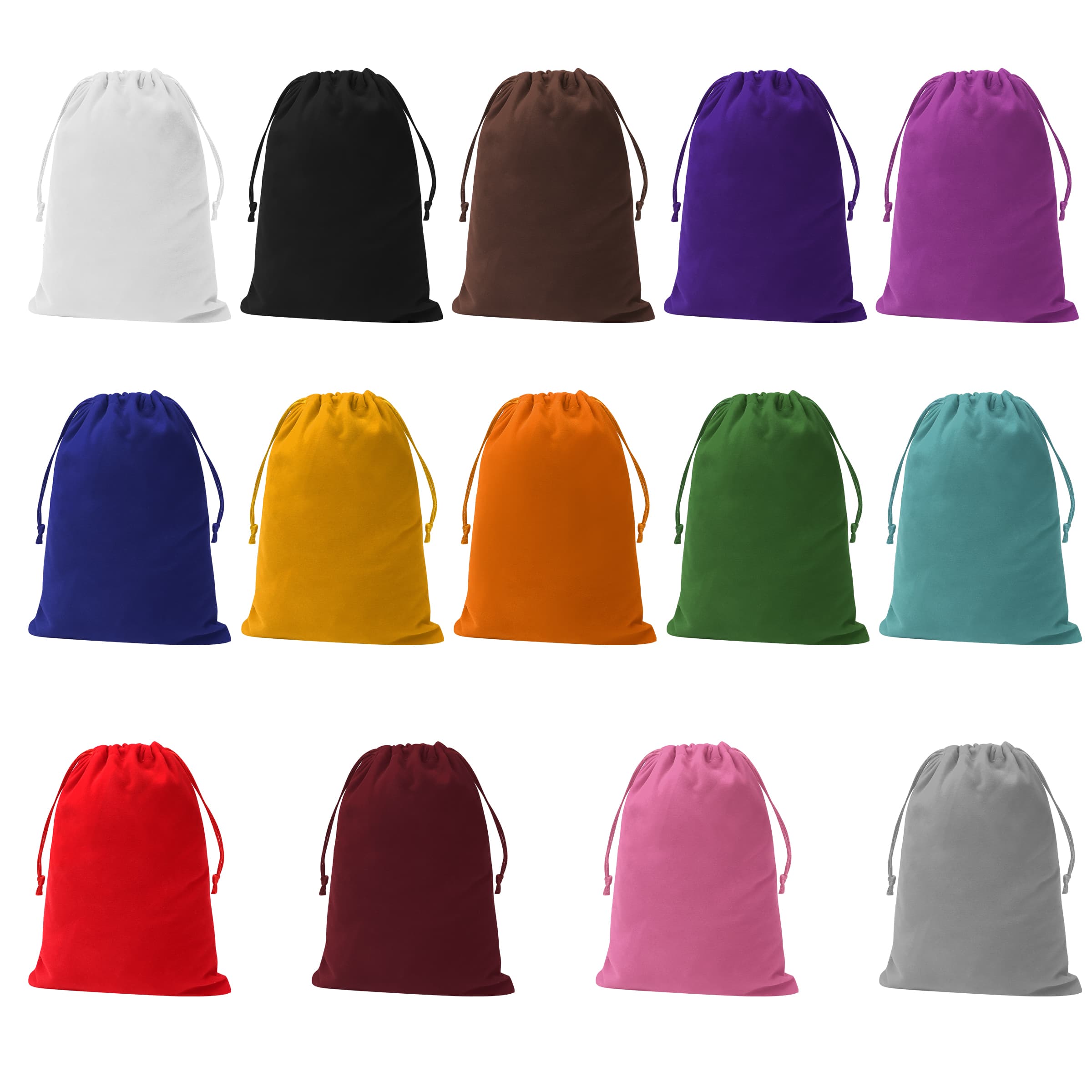 6"x8" Big Drawstring Velvet Bag Jewelry Pouch