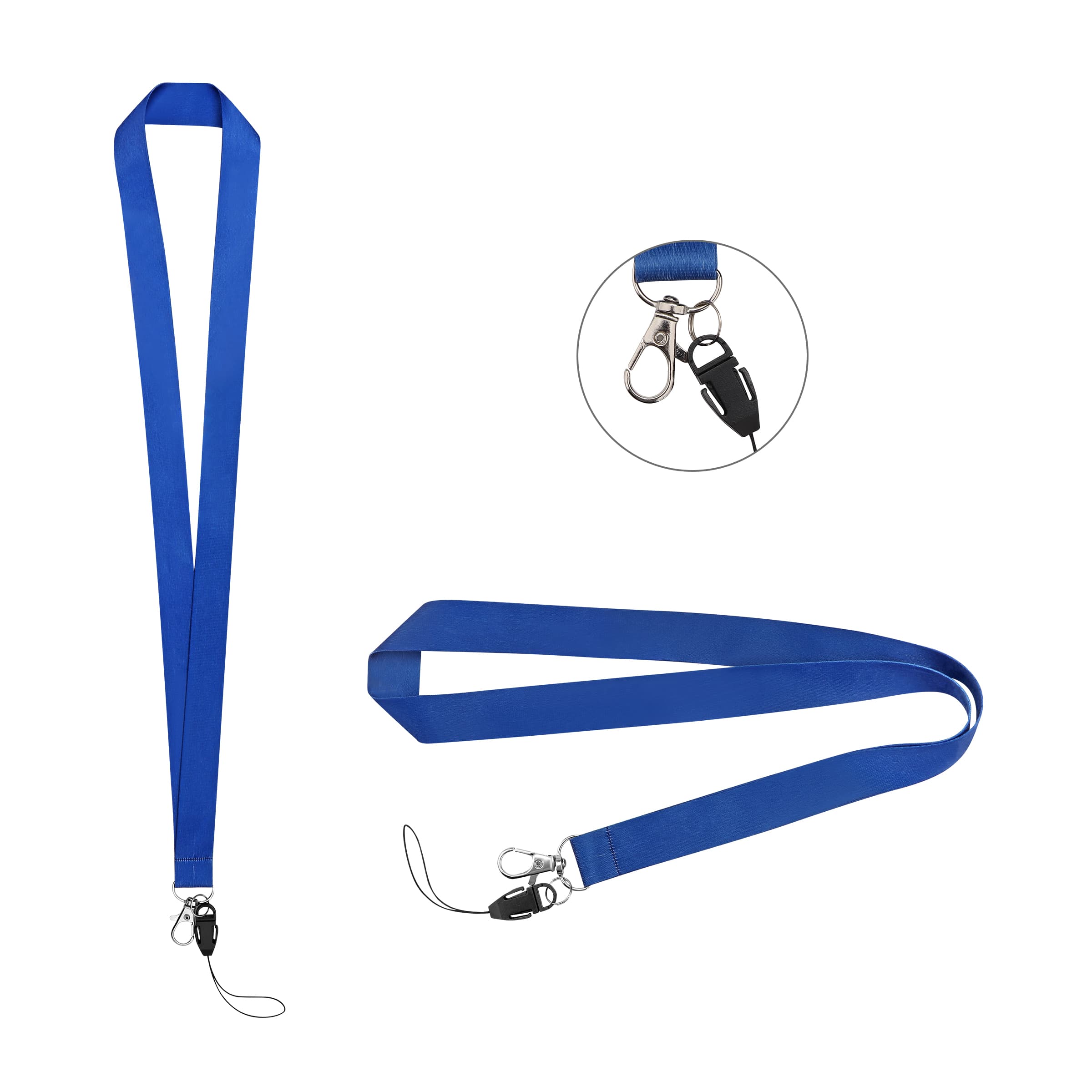 3/4" Full Color Dye Sublimation Phone Lanyard W/ Hook