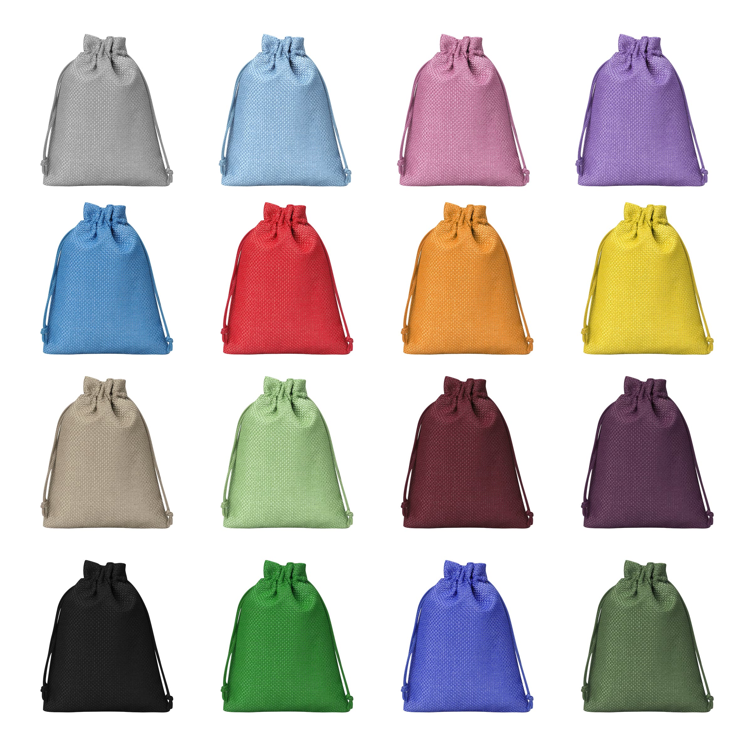 5.5"x4" Burlap Drawstring Bags Small Gift Pouch