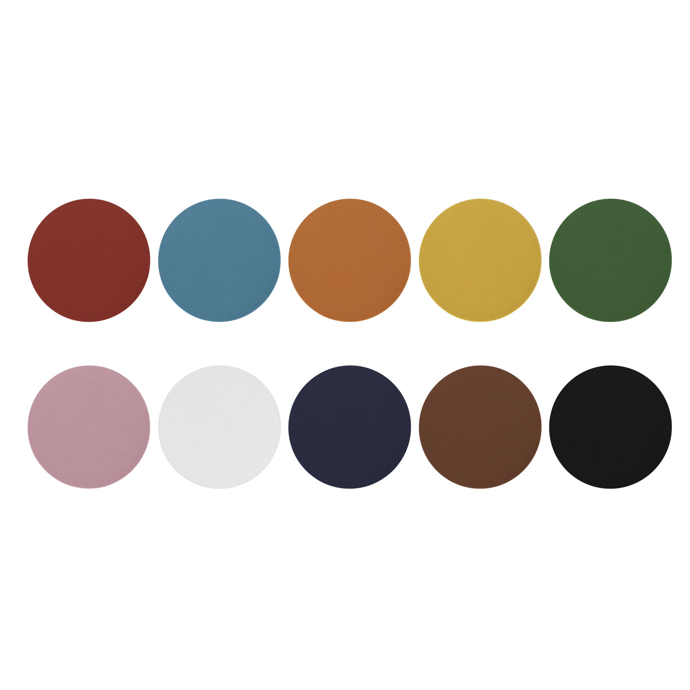 4" Round Cork Coasters W/ Pu Leather Cover