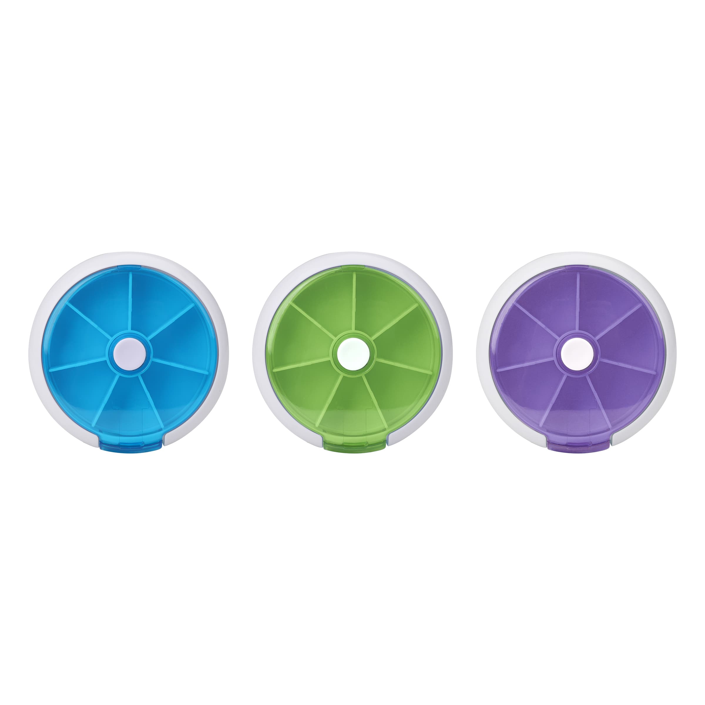 Rotating Small Weekly Pill Organizer 7 Days Pill Case