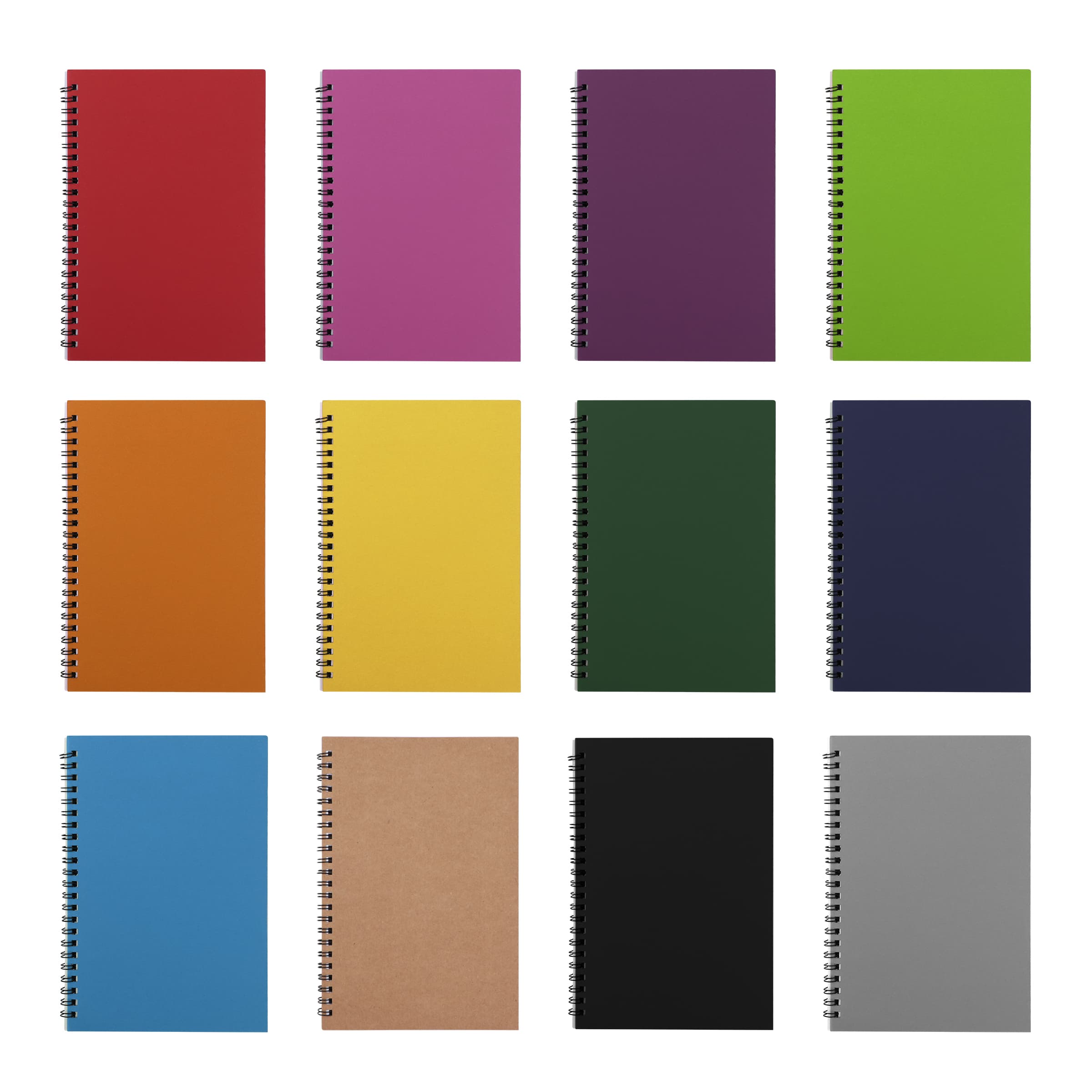 A5 Lined Kraft Spiral Notebook & Journal