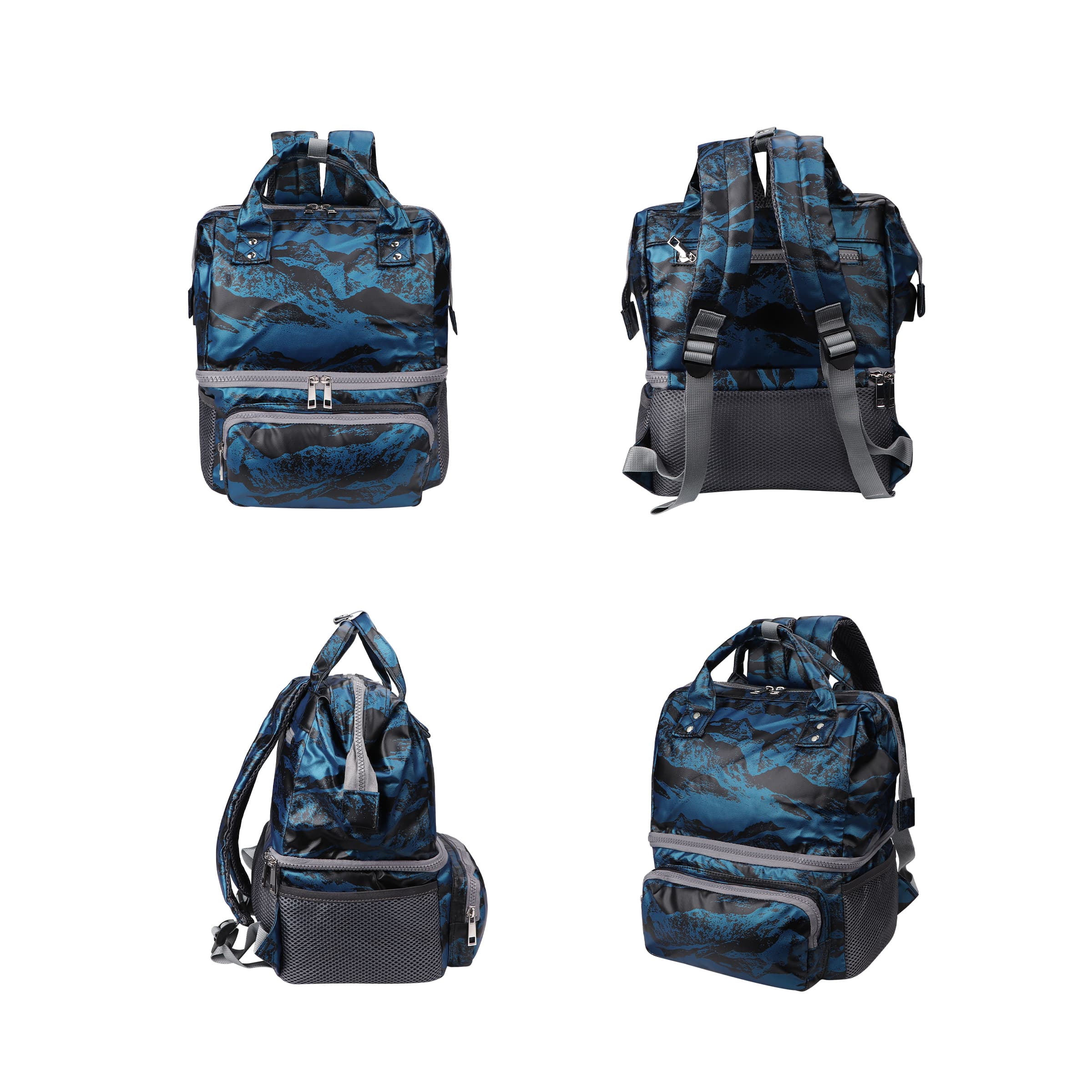 Dual Compartment Insulated Backpack Lunch Cooler Bag
