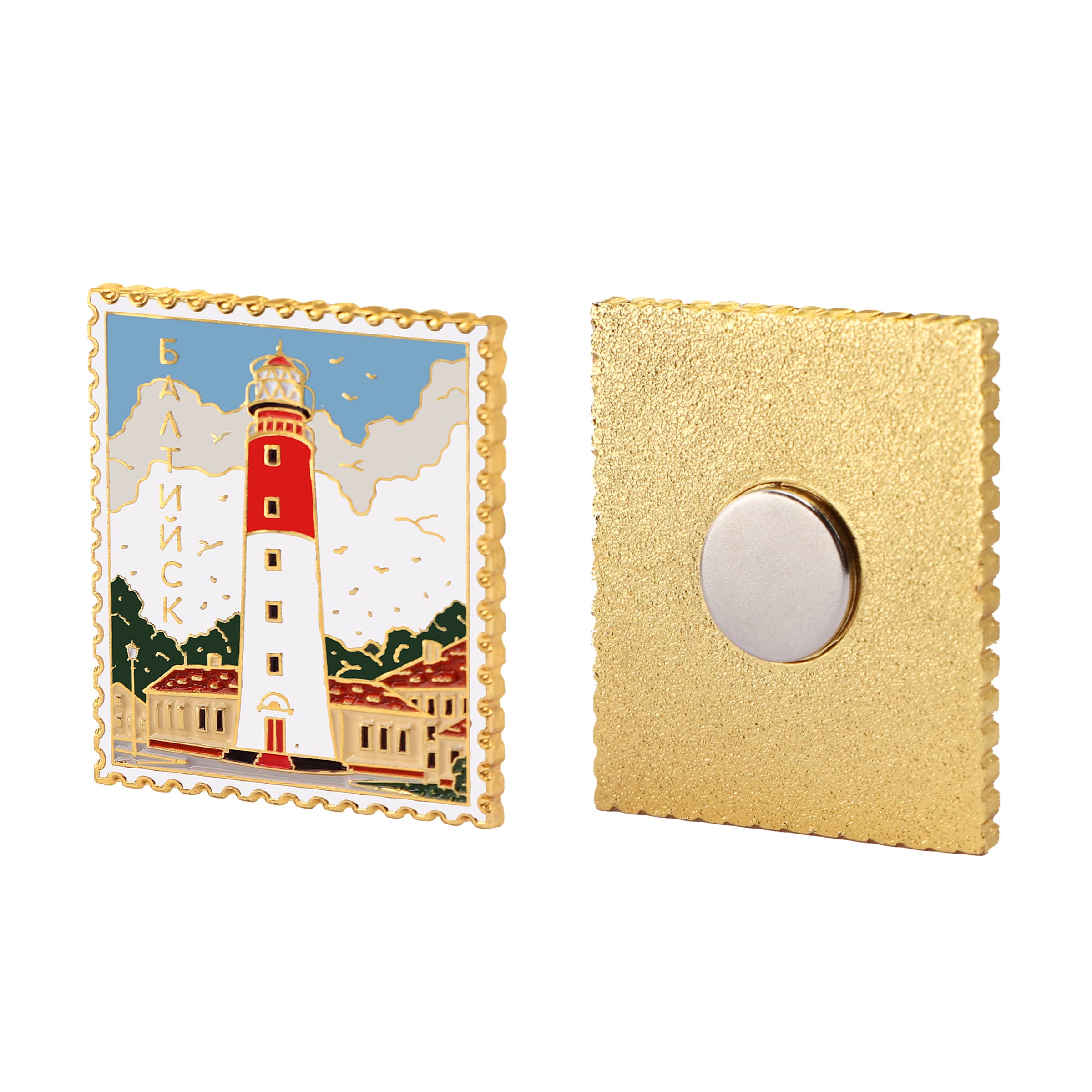 Die-Struck Metal Soft Enamel Fridge Magnet