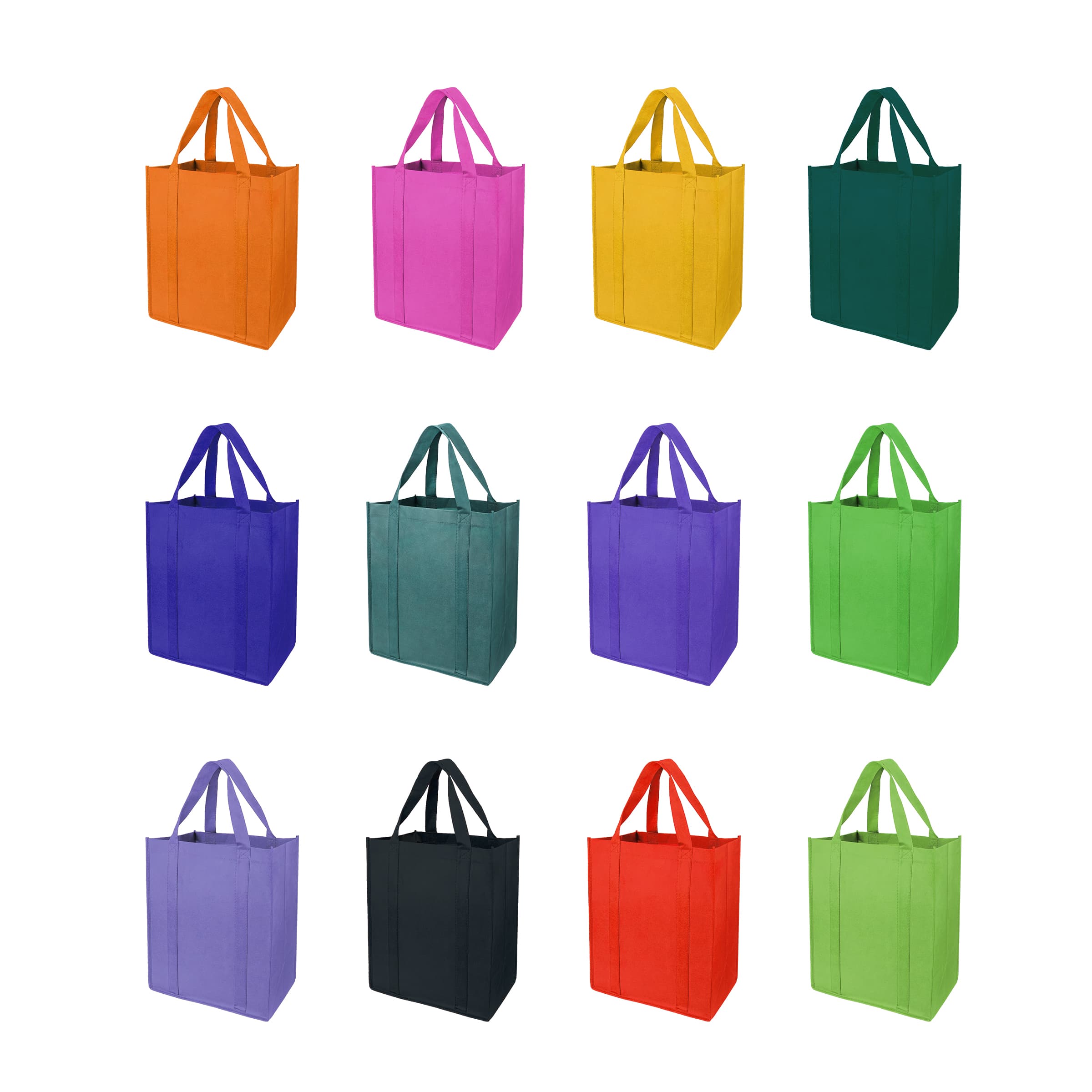 Large Non-Woven Grocery Tote Bag With PE Bottom Board