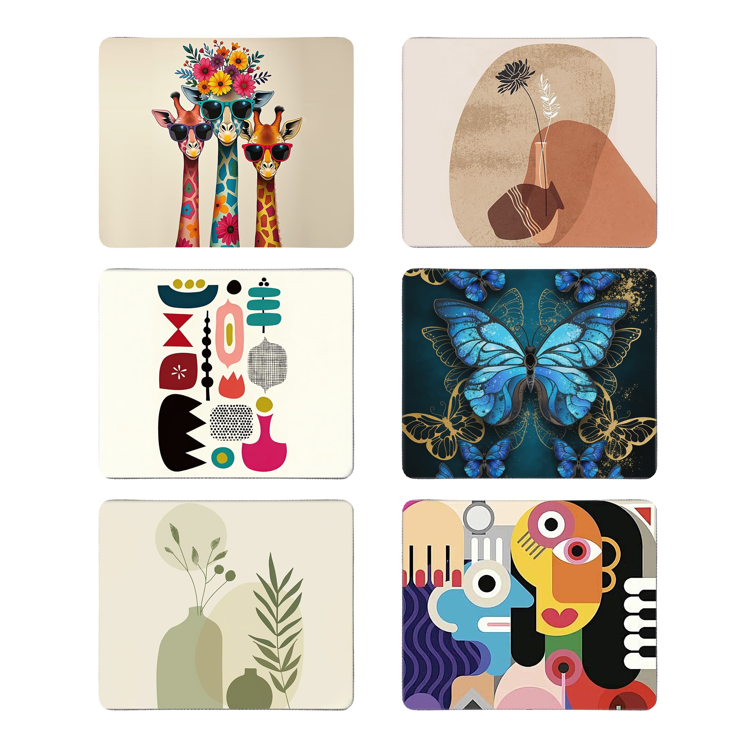 Non Slip Square Mouse Pad With Stitched Edge