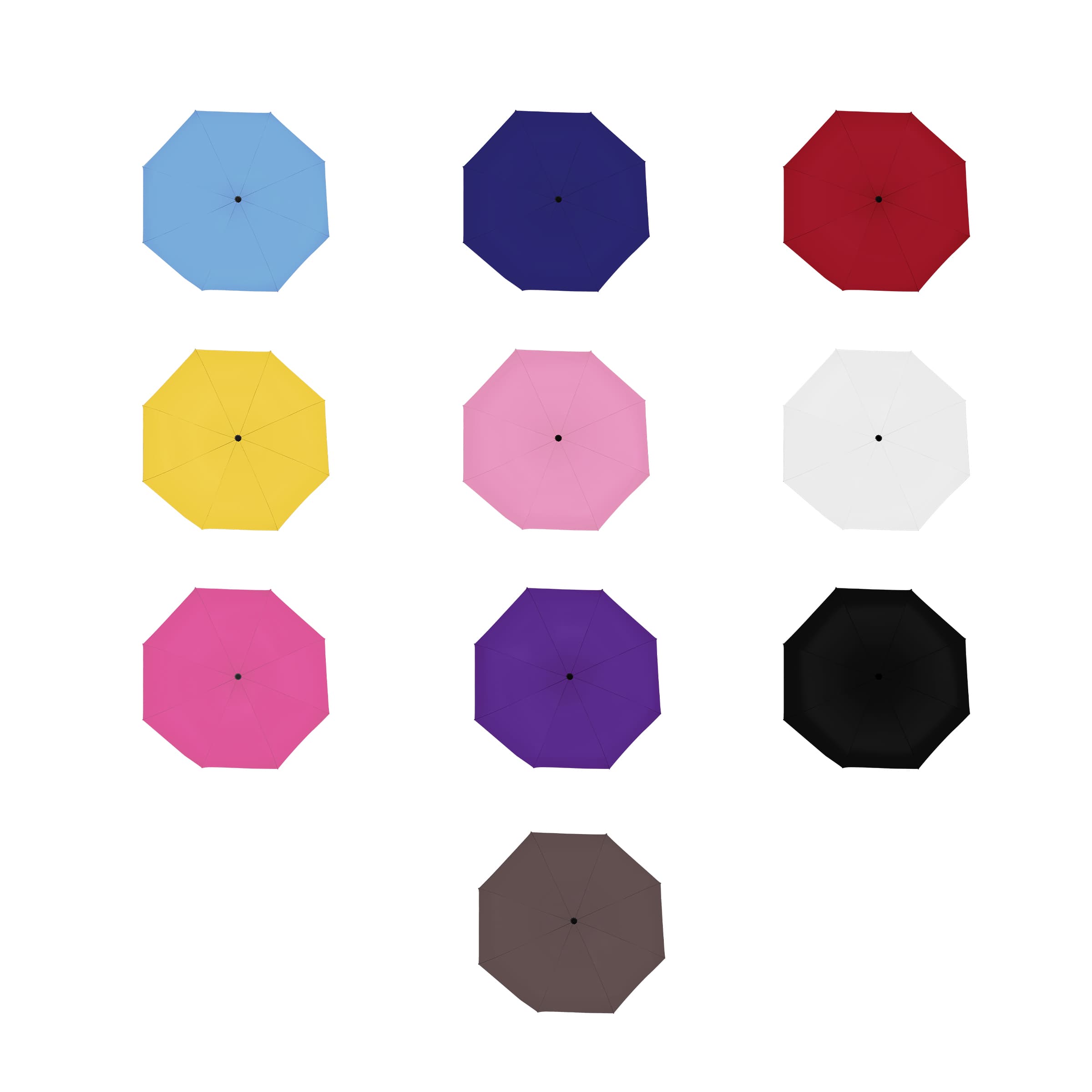 43.3" Arc Automatic Travel Folding Umbrella W/ UV Protection