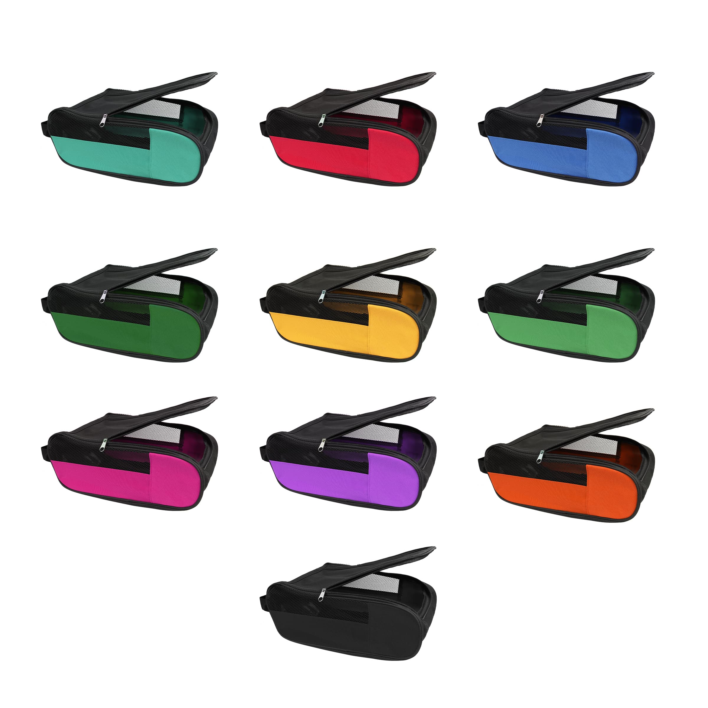 Portable Sports Golf Shoe Bag W/ Breathable Mesh Hole