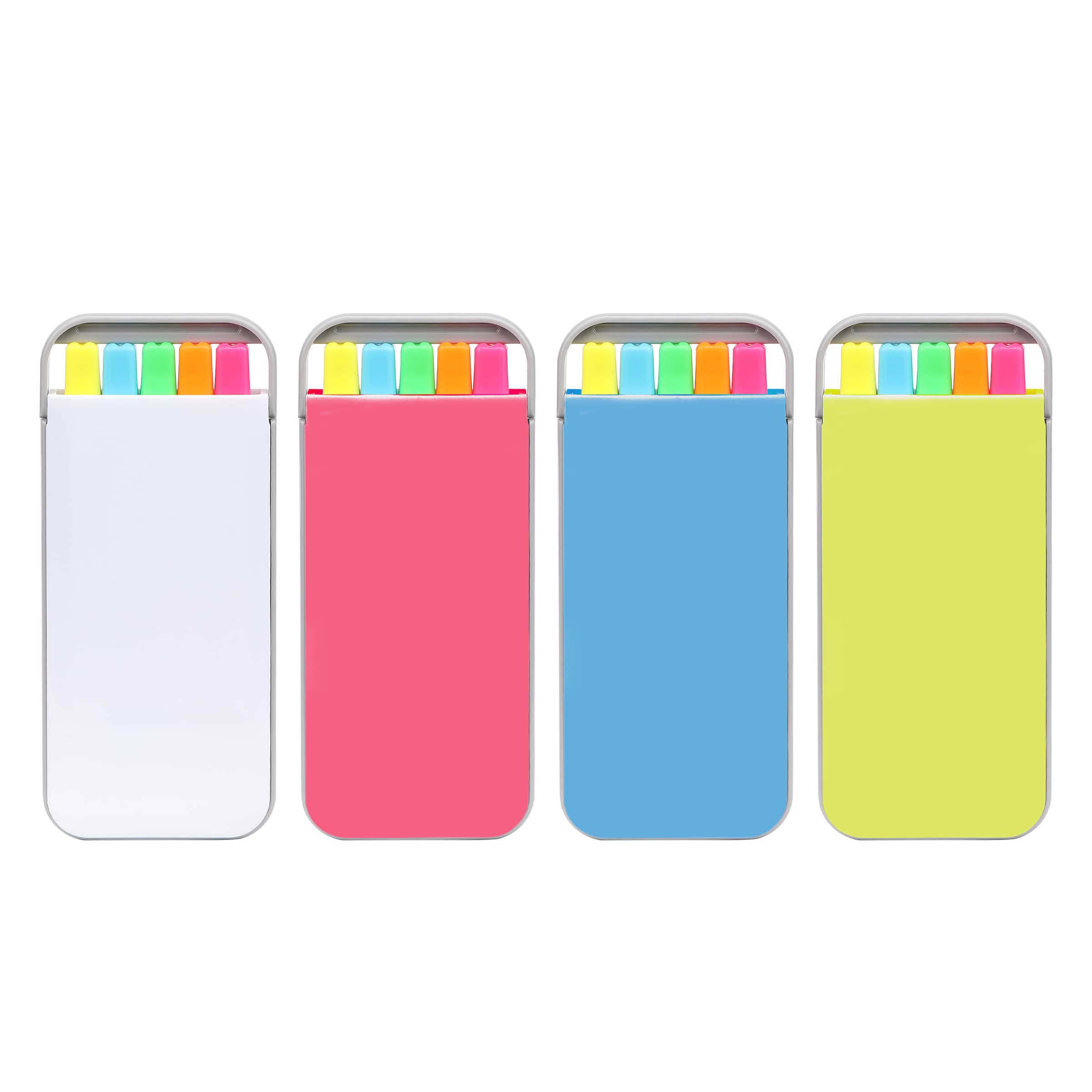 5-in-1 5 Colors Highlighter Set W/ Case