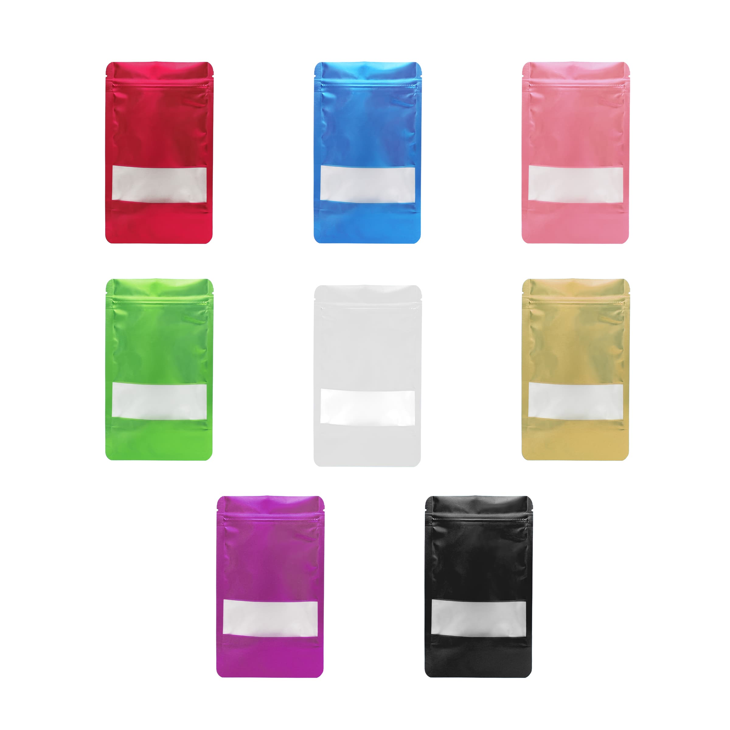 Resealable Mylar Bags Aluminum Foil Ziplock Pouch 4.7"x7.9"