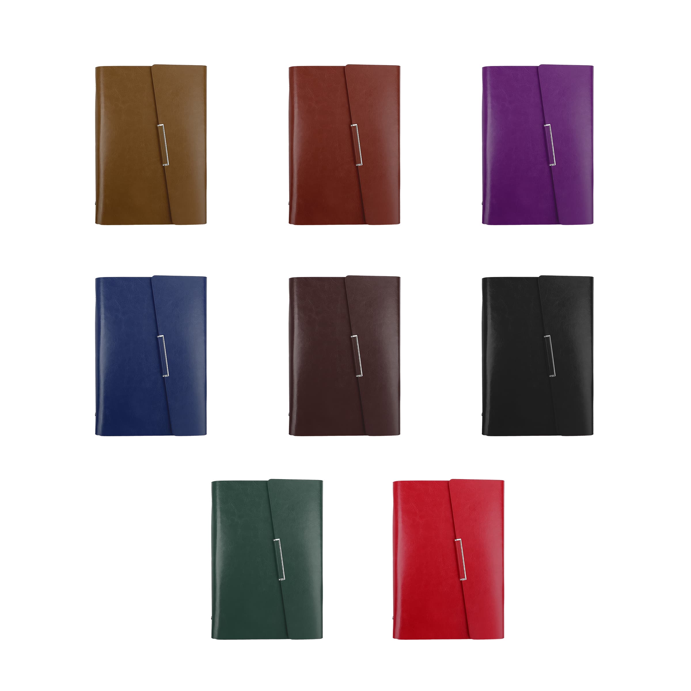 A5 PU Leather Binder Planner Notebook W/ Card Holder