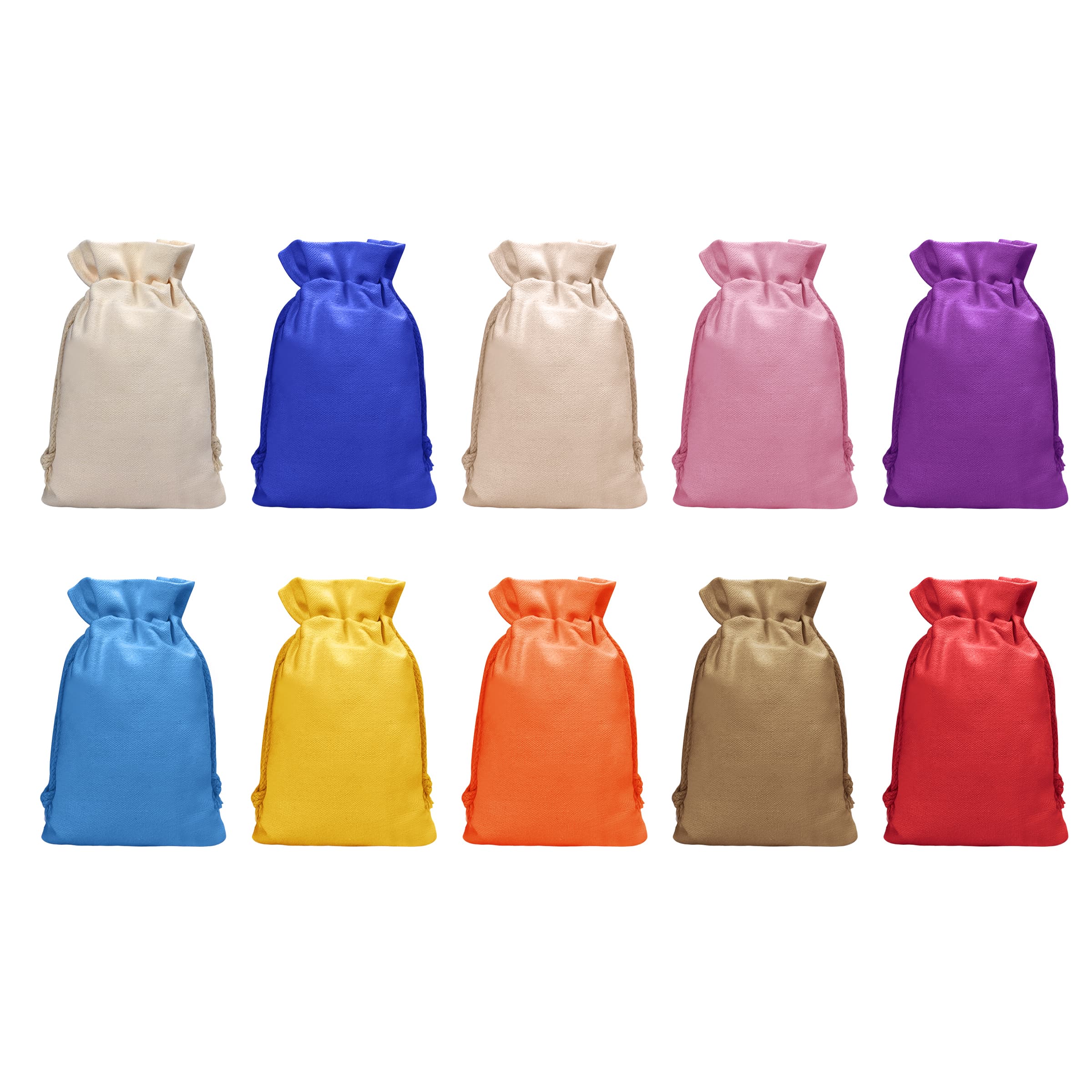 8.3"x6"Small Cotton Canvas Drawstring Bag Muslin Sachet Bags